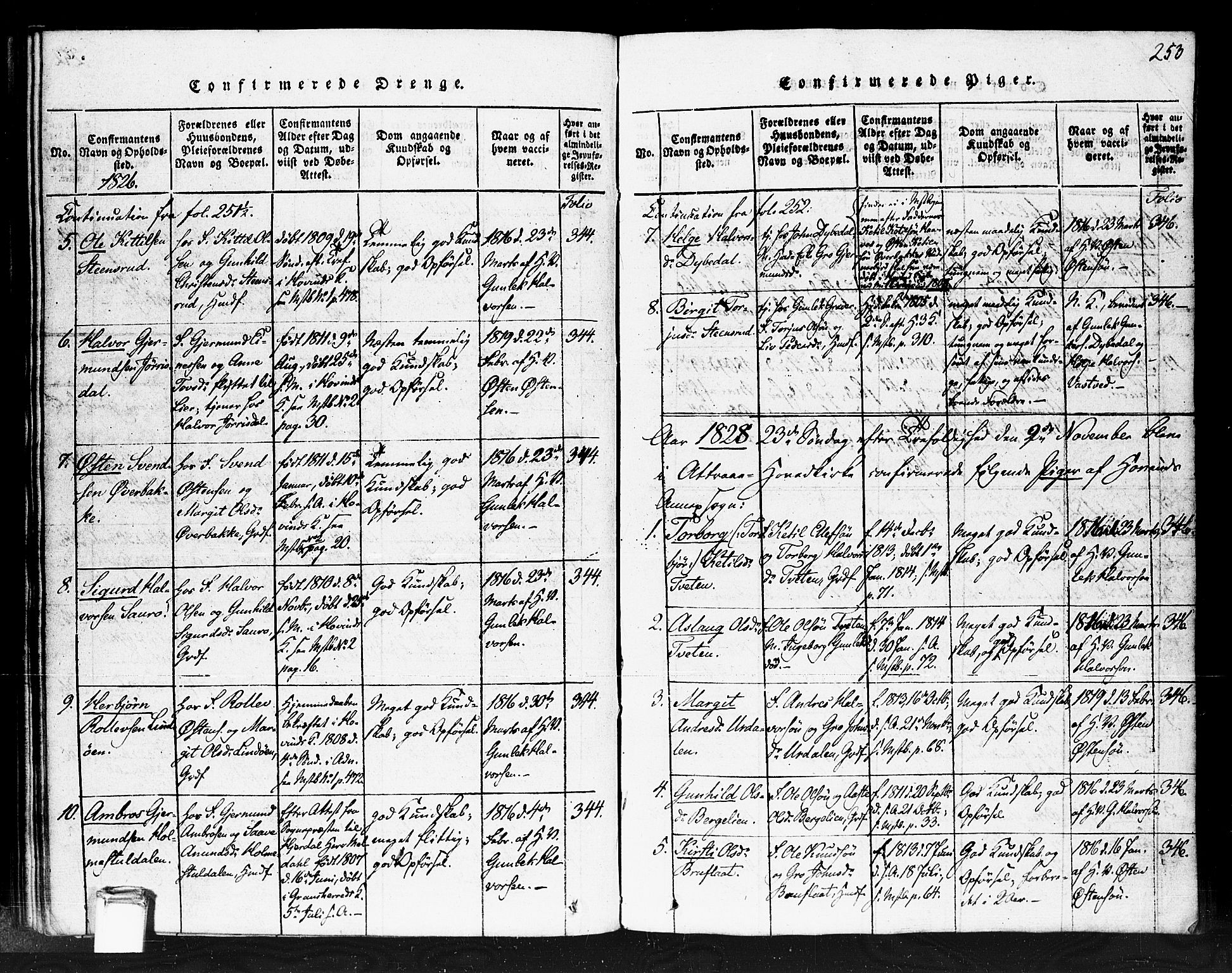 Gransherad kirkebøker, SAKO/A-267/F/Fb/L0002: Parish register (official) no. II 2, 1815-1843, p. 253
