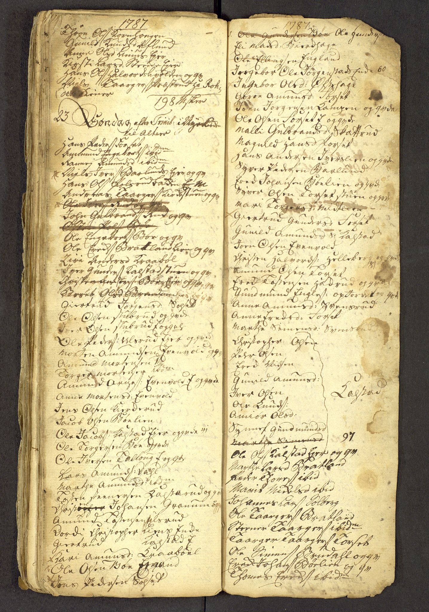 Gausdal prestekontor, SAH/PREST-090/H/Ha: Parish register draft no. -, 1786-1793