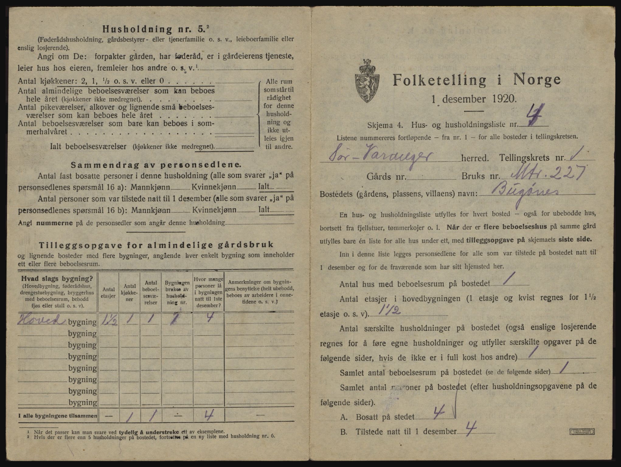 SATØ, 1920 census for Sør-Varanger, 1920, p. 56