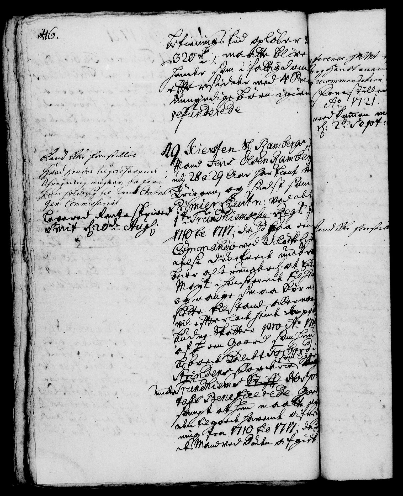 Rentekammeret, Kammerkanselliet, AV/RA-EA-3111/G/Gh/Gha/L0005: Norsk ekstraktmemorialprotokoll (merket RK 53.50), 1721-1723, p. 46