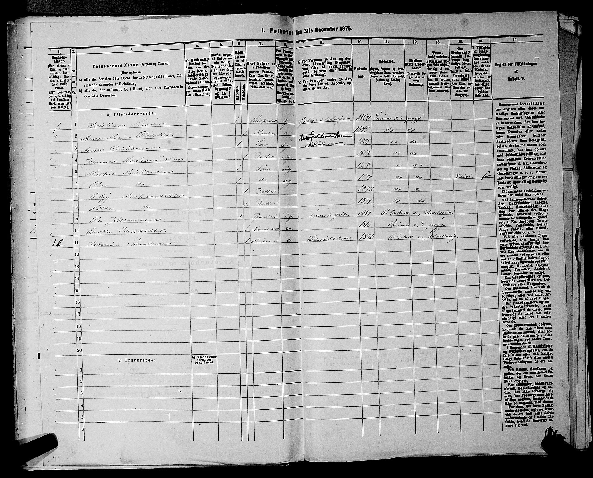 RA, 1875 census for 0226P Sørum, 1875, p. 456