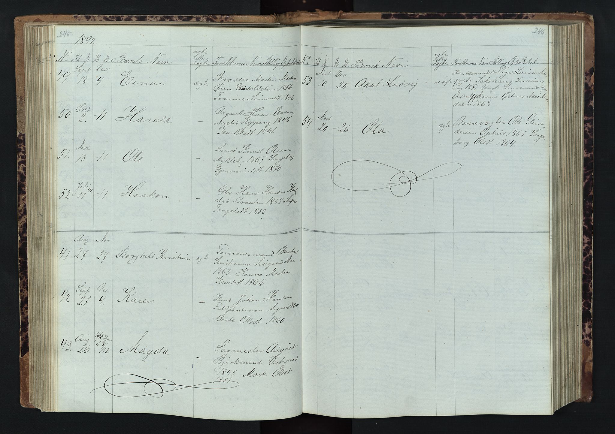Stor-Elvdal prestekontor, SAH/PREST-052/H/Ha/Hab/L0001: Parish register (copy) no. 1 /1, 1860-1894, p. 245-246