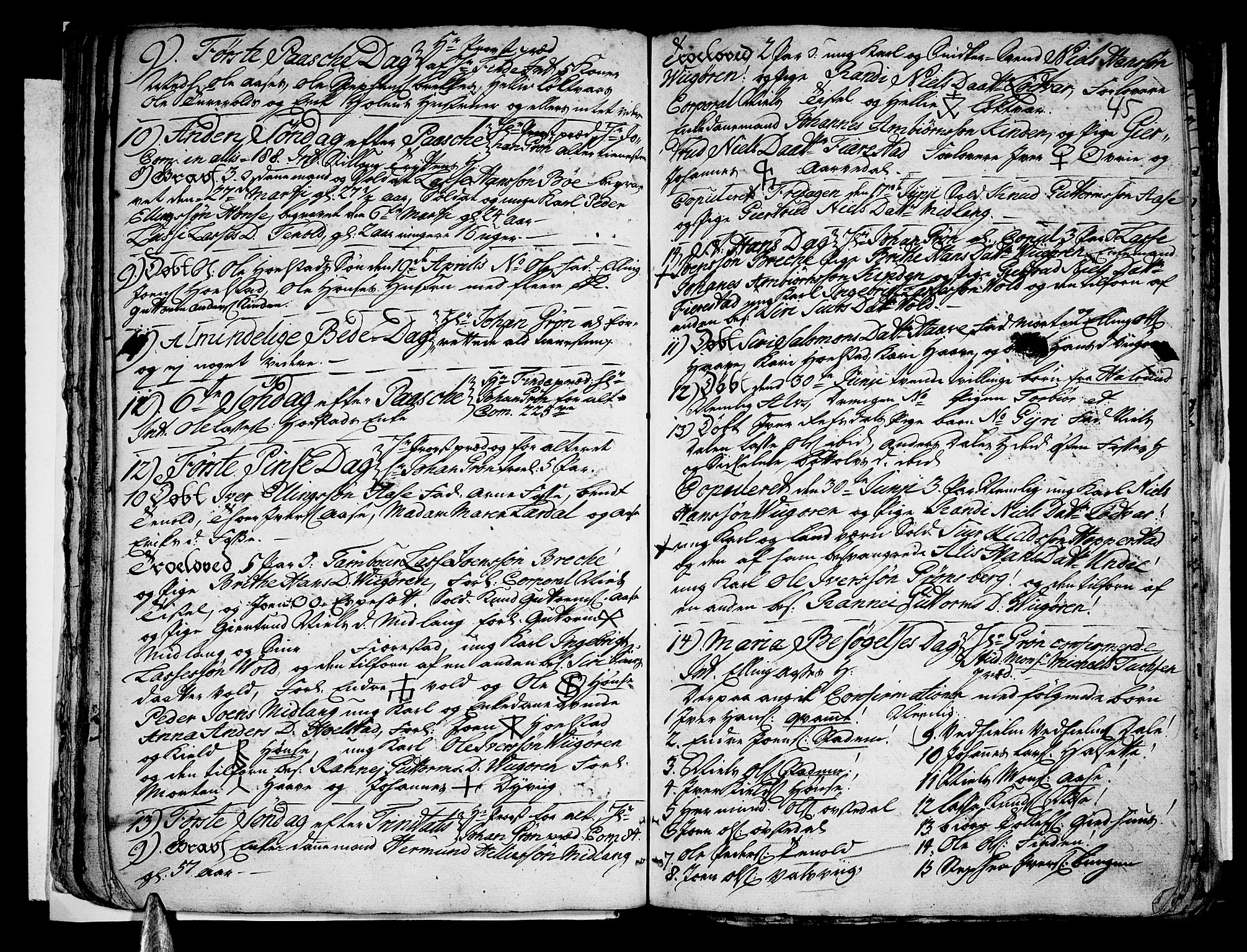 Vik sokneprestembete, SAB/A-81501: Parish register (official) no. A 3 /1, 1755-1771, p. 45