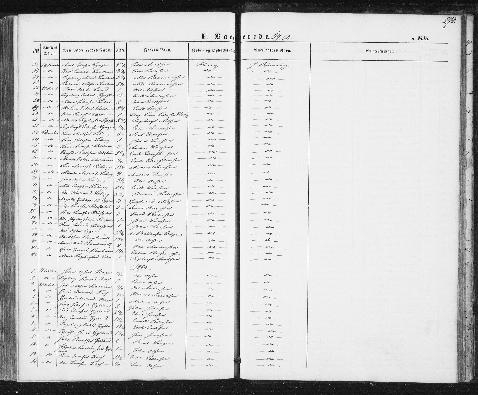 Ministerialprotokoller, klokkerbøker og fødselsregistre - Sør-Trøndelag, SAT/A-1456/692/L1103: Parish register (official) no. 692A03, 1849-1870, p. 273