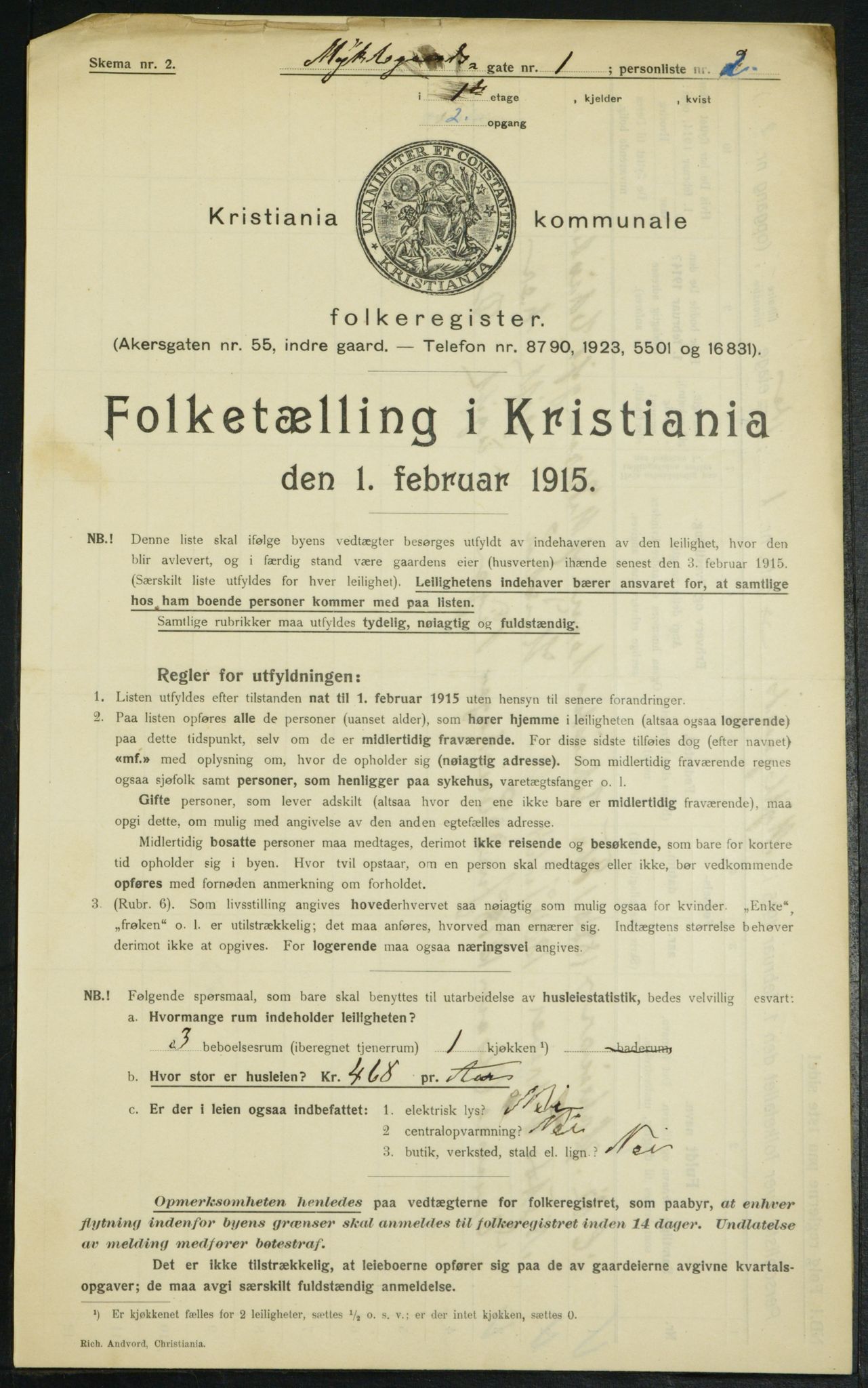 OBA, Municipal Census 1915 for Kristiania, 1915, p. 67649