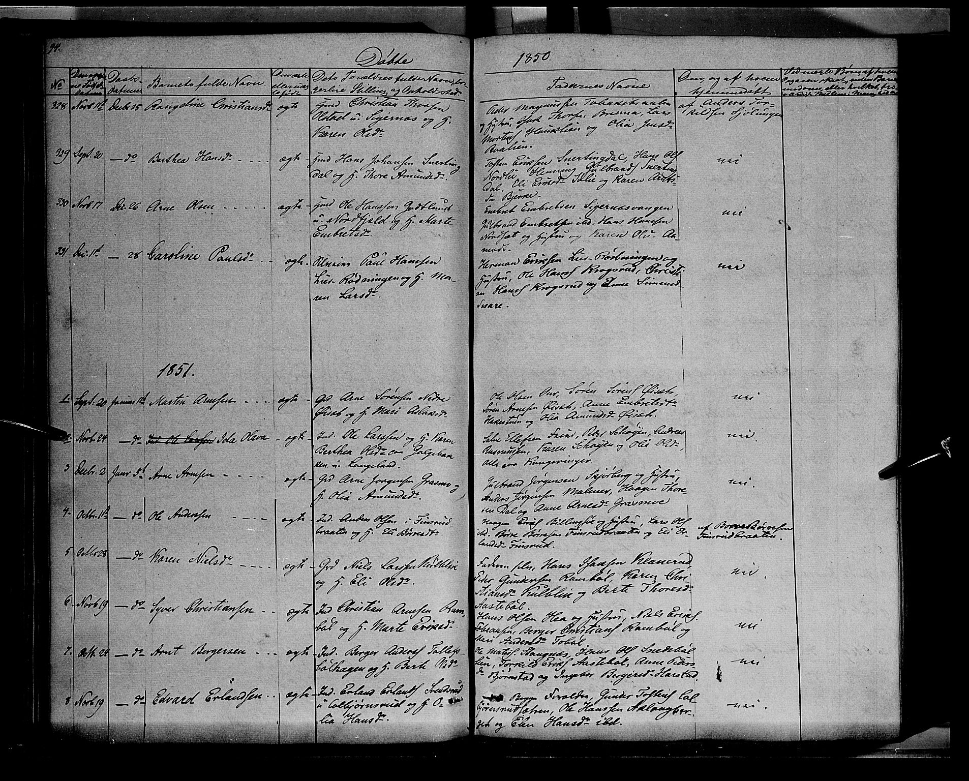 Vinger prestekontor, AV/SAH-PREST-024/H/Ha/Haa/L0009: Parish register (official) no. 9, 1847-1855, p. 94