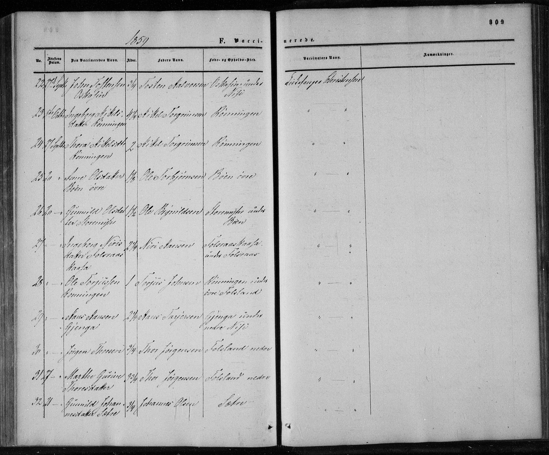 Gransherad kirkebøker, AV/SAKO-A-267/F/Fa/L0003: Parish register (official) no. I 3, 1859-1870, p. 309