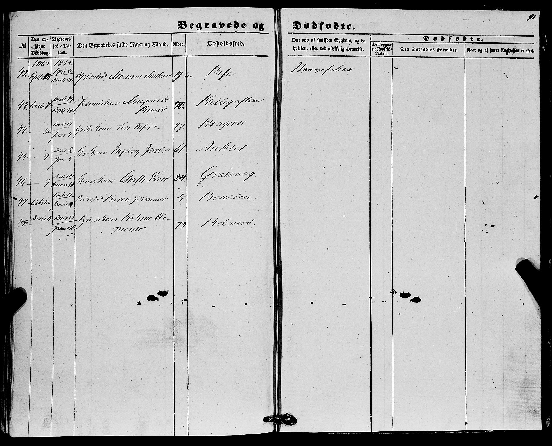 Lindås Sokneprestembete, AV/SAB-A-76701/H/Haa/Haaa/L0015: Parish register (official) no. A 15, 1848-1862, p. 91