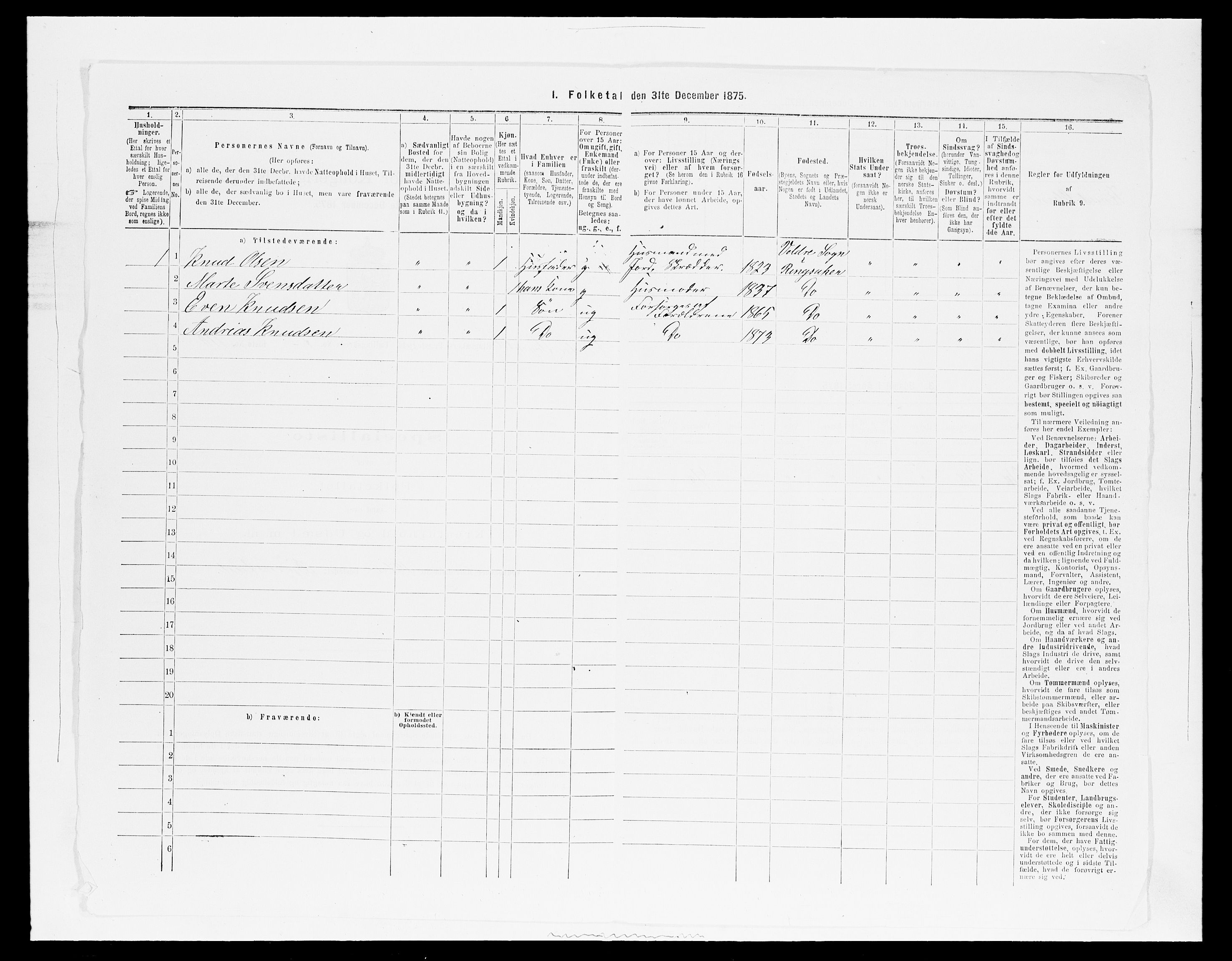 SAH, 1875 census for 0412P Ringsaker, 1875, p. 1626