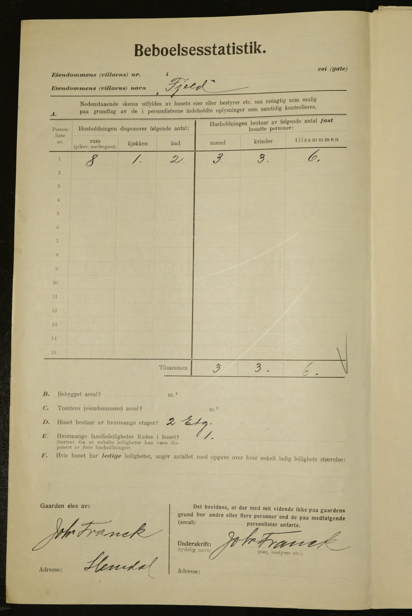 , Municipal Census 1923 for Aker, 1923, p. 18266