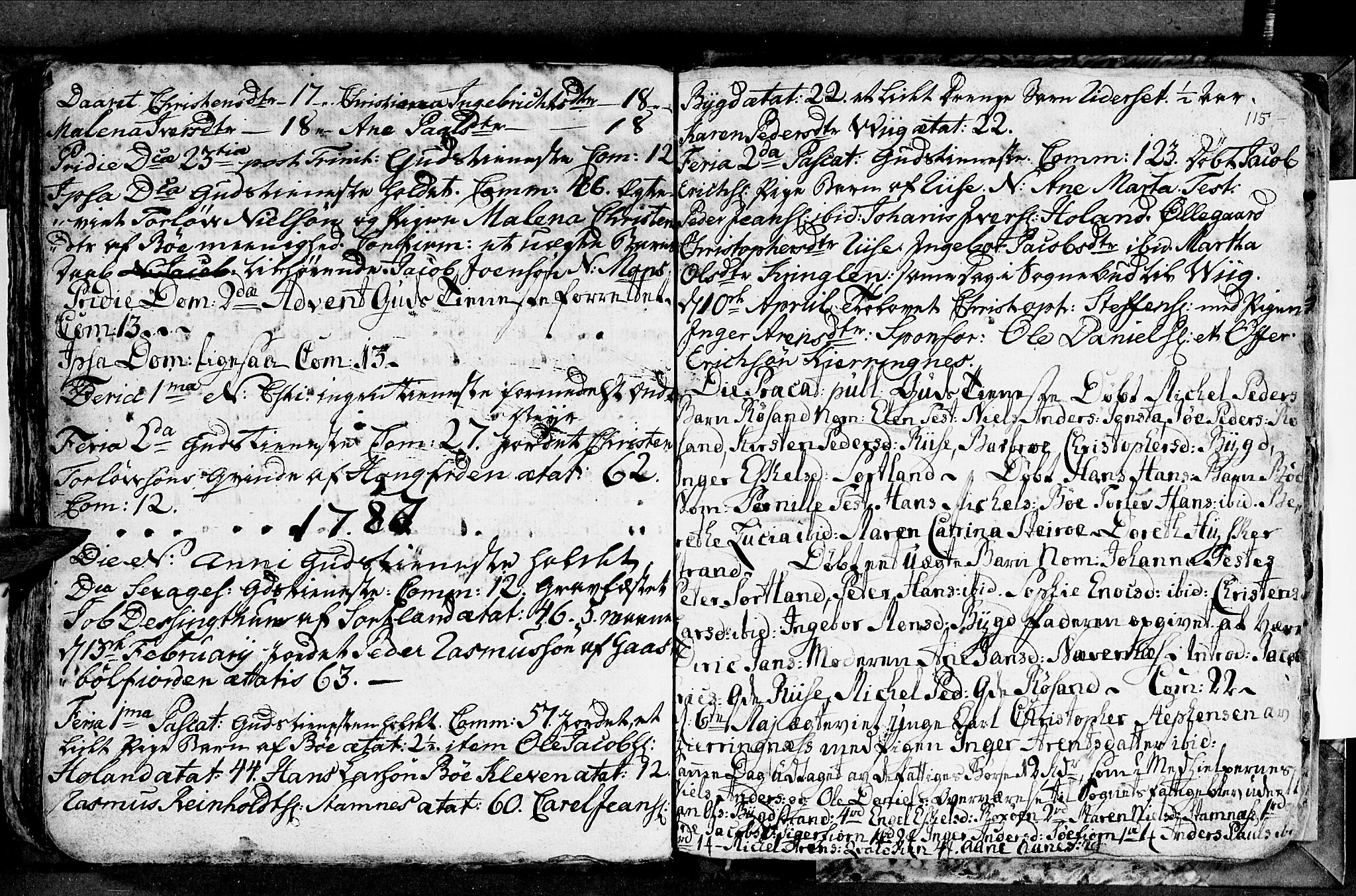 Ministerialprotokoller, klokkerbøker og fødselsregistre - Nordland, SAT/A-1459/895/L1366: Parish register (official) no. 895A01, 1730-1794, p. 115