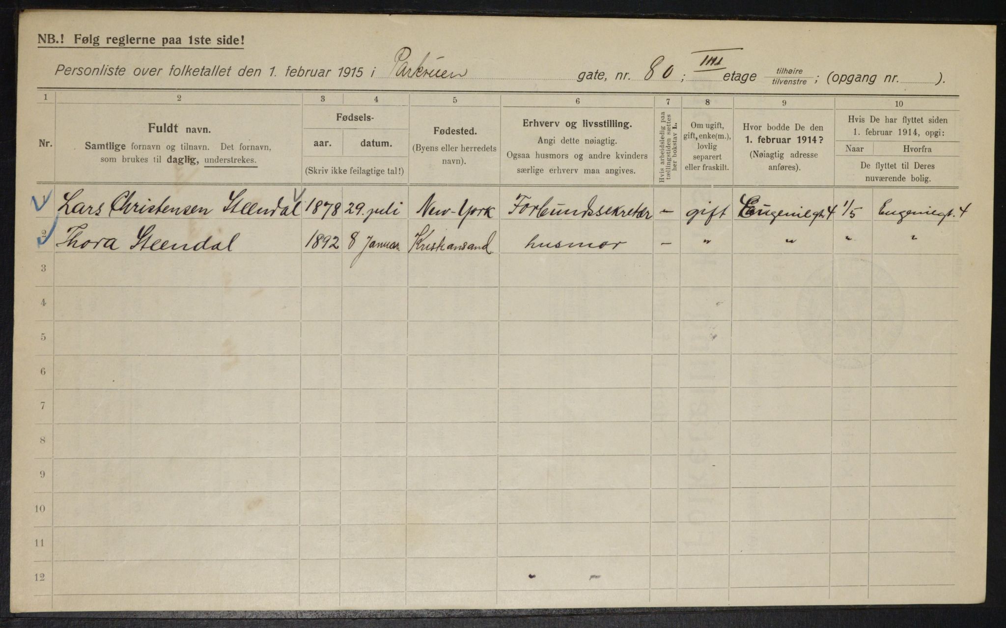 OBA, Municipal Census 1915 for Kristiania, 1915, p. 77962