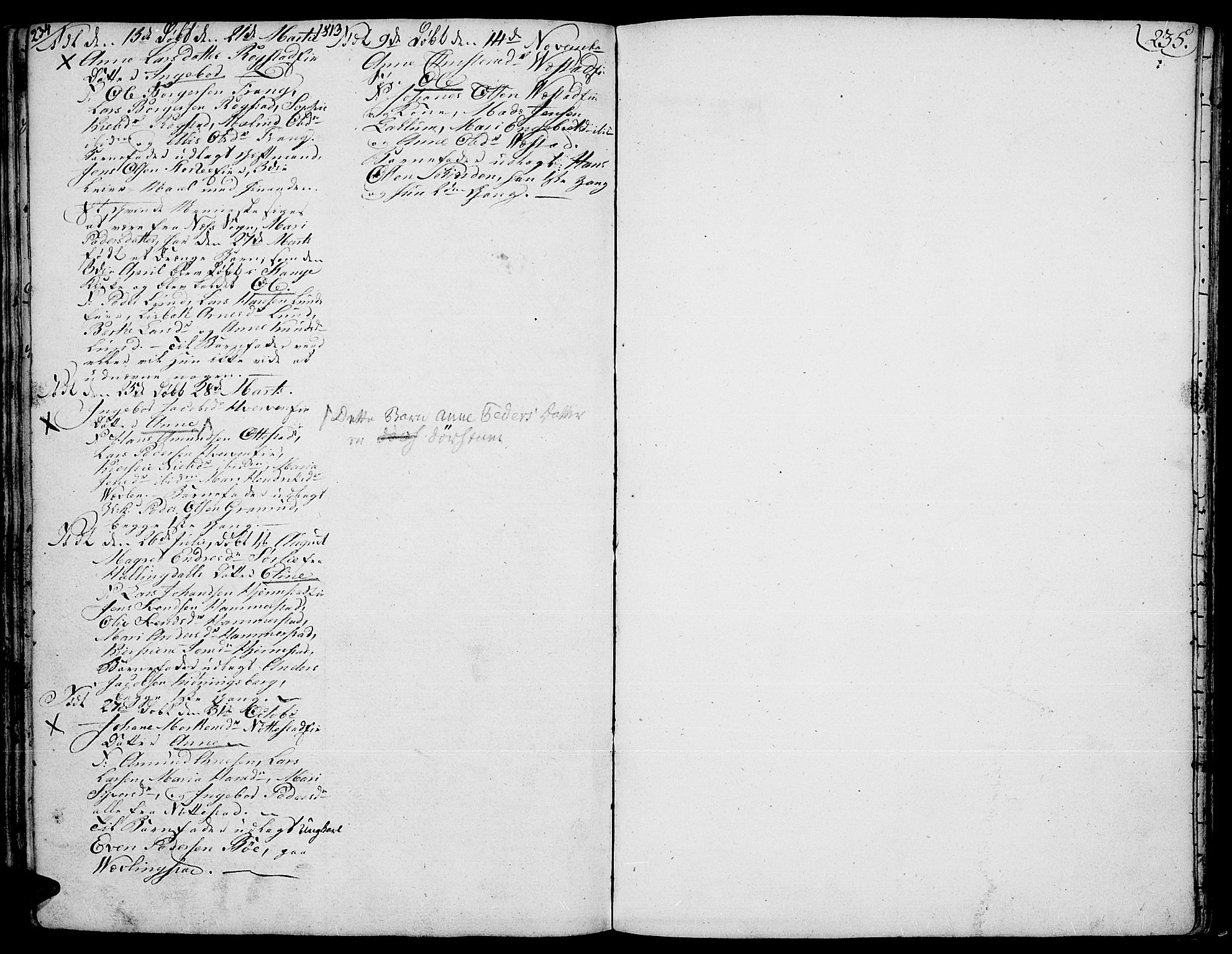 Stange prestekontor, AV/SAH-PREST-002/K/L0007: Parish register (official) no. 7, 1788-1813, p. 234-235