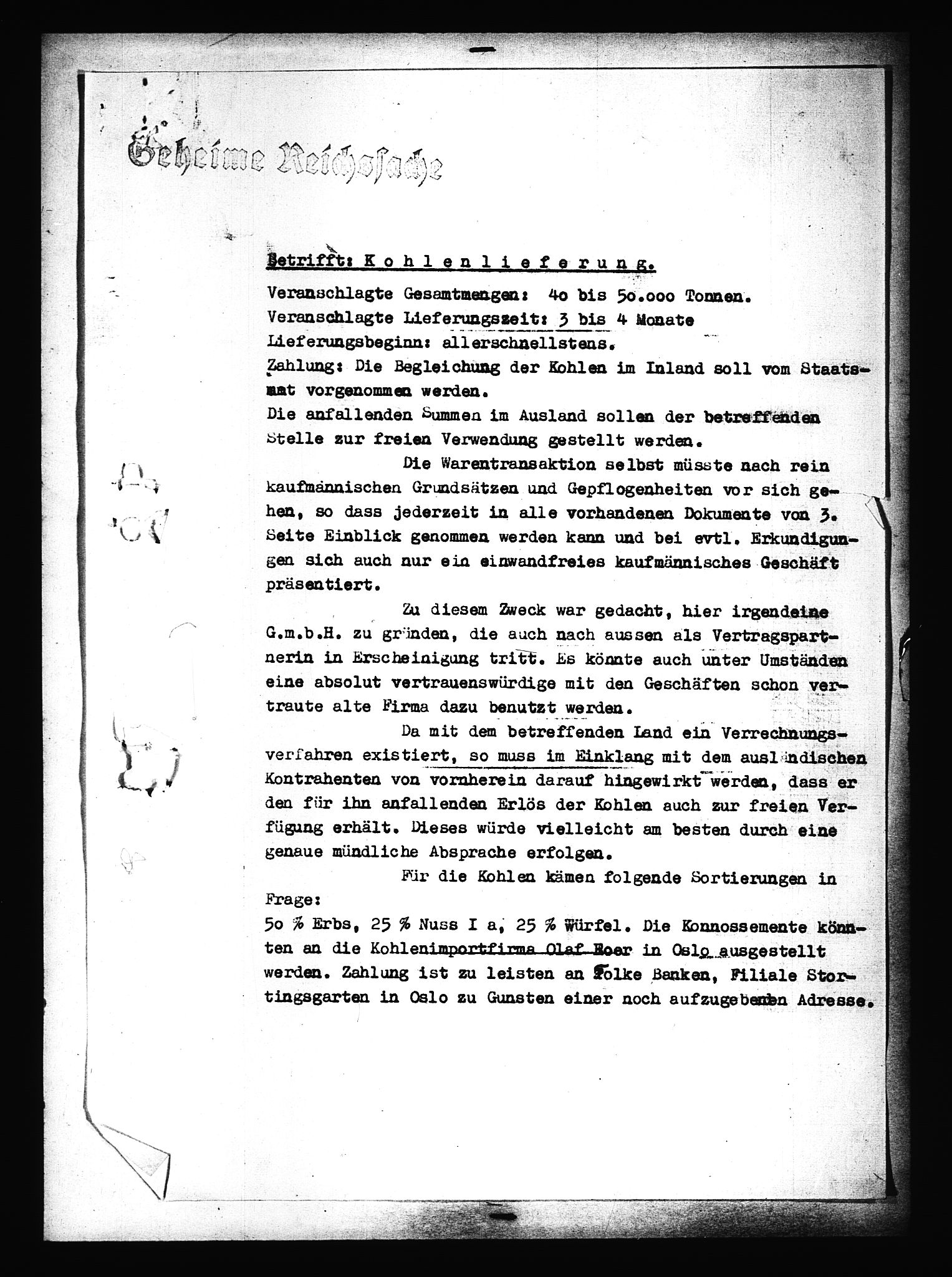 Documents Section, AV/RA-RAFA-2200/V/L0091: Amerikansk mikrofilm "Captured German Documents".
Box No. 953.  FKA jnr. 59/1955., 1935-1942, p. 734