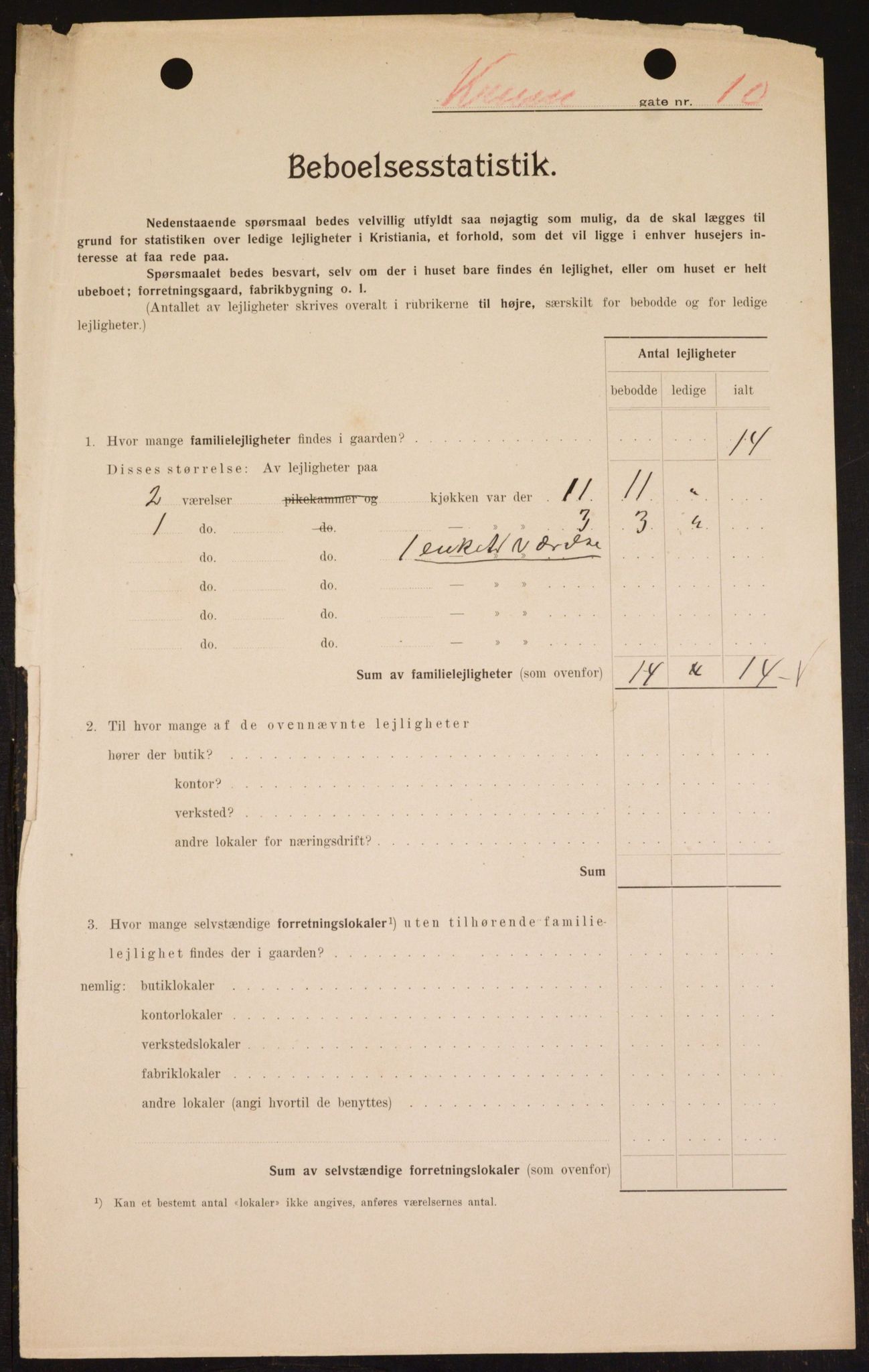 OBA, Municipal Census 1909 for Kristiania, 1909, p. 50382