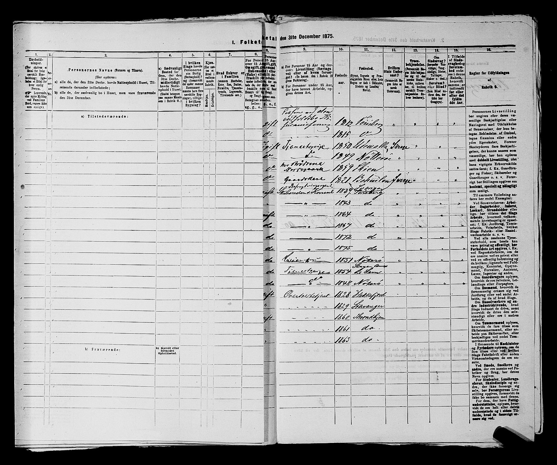 SAKO, 1875 census for 0705P Tønsberg, 1875, p. 69