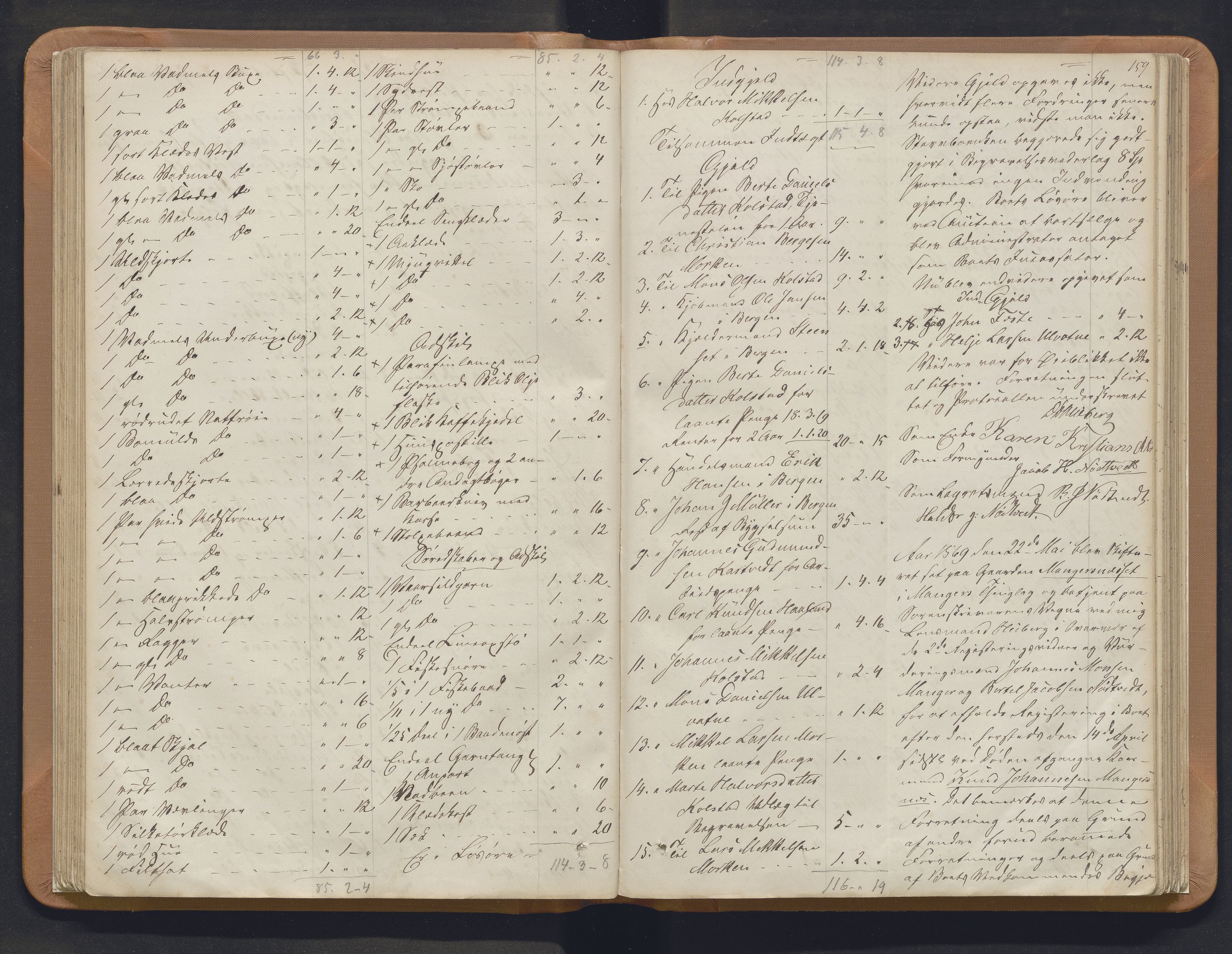 Nordhordland sorenskrivar, SAB/A-2901/1/H/Hb/L0021: Registreringsprotokollar, 1865-1876, p. 158-159
