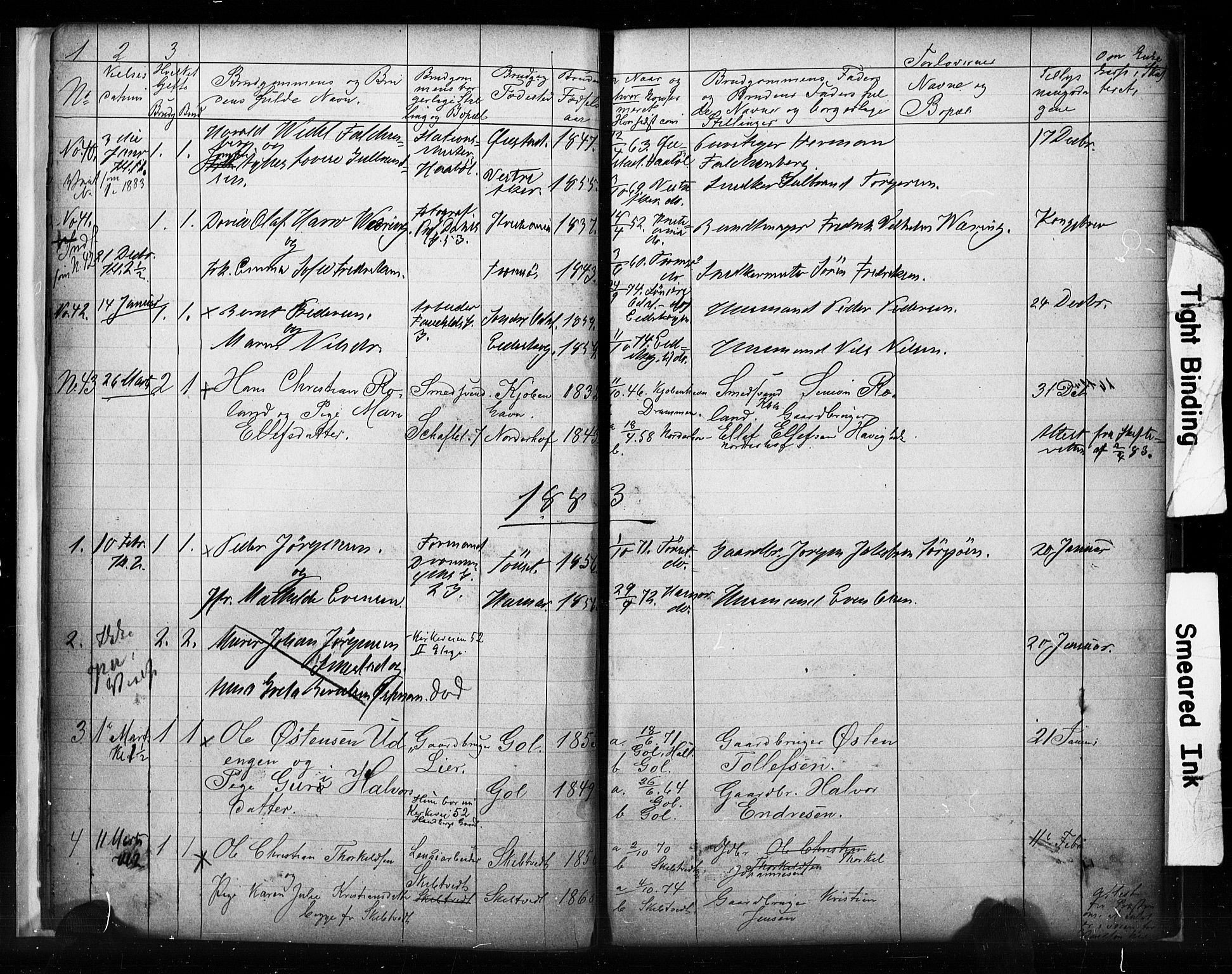 Uranienborg prestekontor Kirkebøker, SAO/A-10877/H/Ha/L0001: Banns register no. I 1, 1880-1887