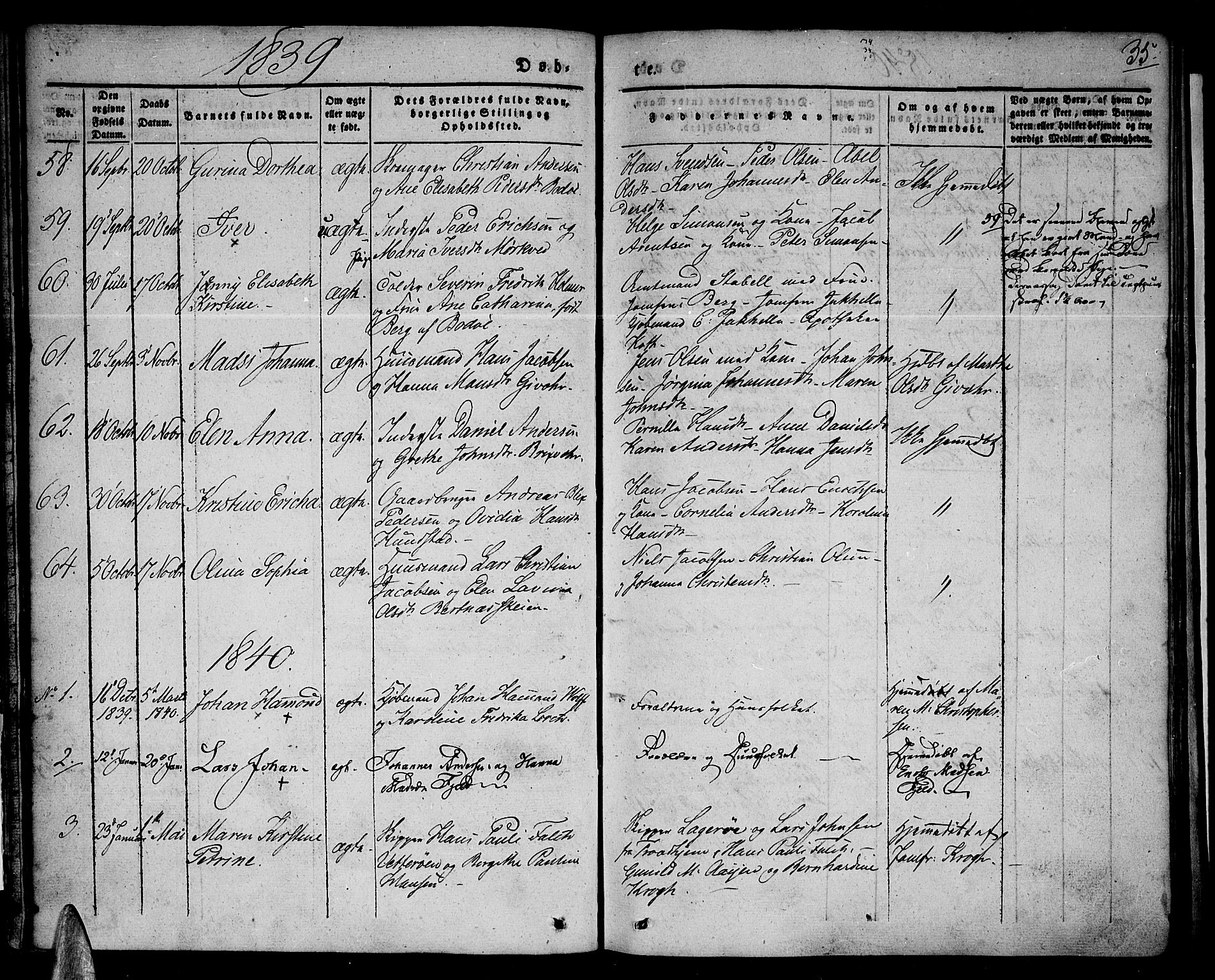 Ministerialprotokoller, klokkerbøker og fødselsregistre - Nordland, SAT/A-1459/801/L0006: Parish register (official) no. 801A06, 1834-1845, p. 35