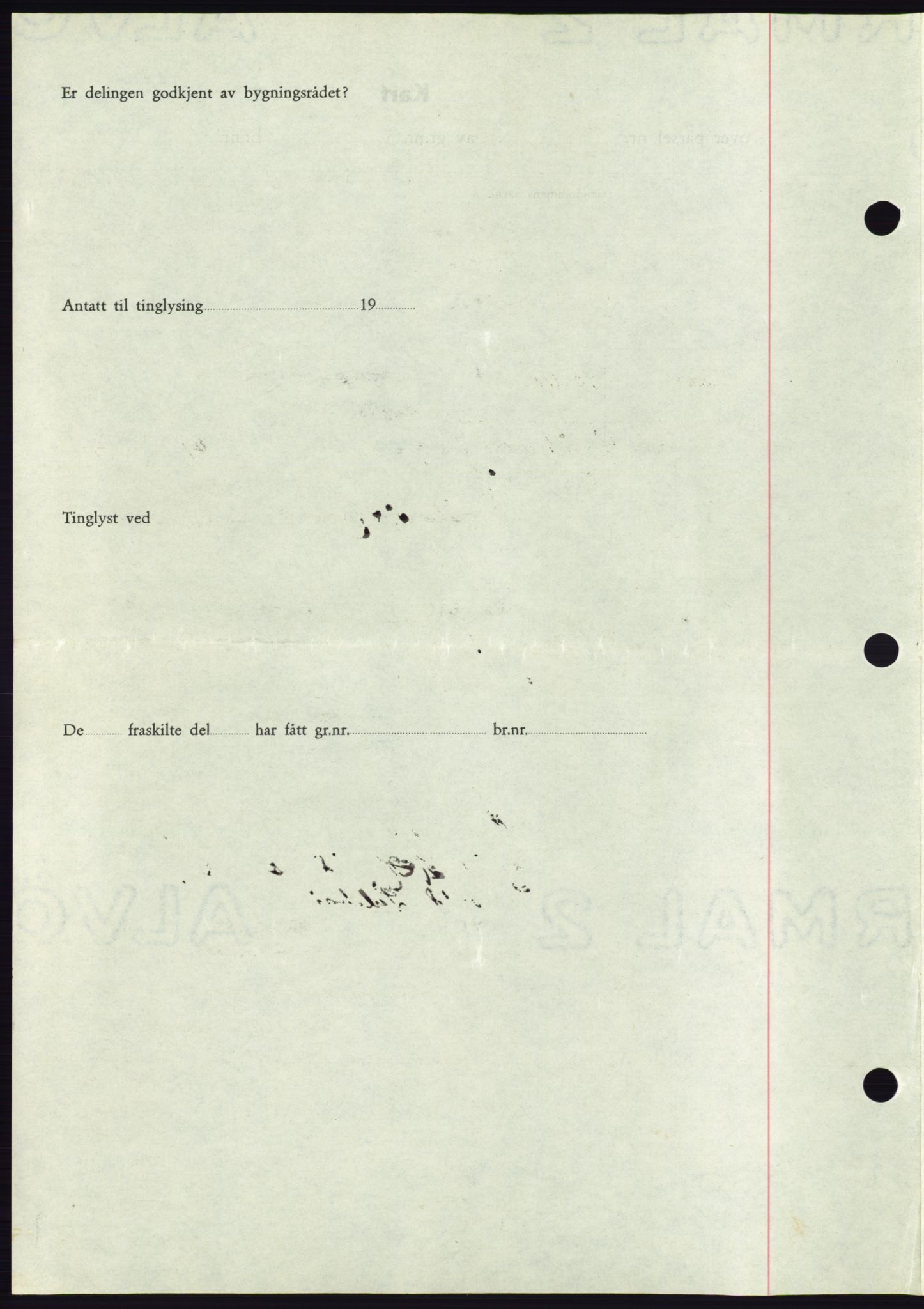 Søre Sunnmøre sorenskriveri, AV/SAT-A-4122/1/2/2C/L0077: Mortgage book no. 3A, 1945-1946, Diary no: : 34/1946