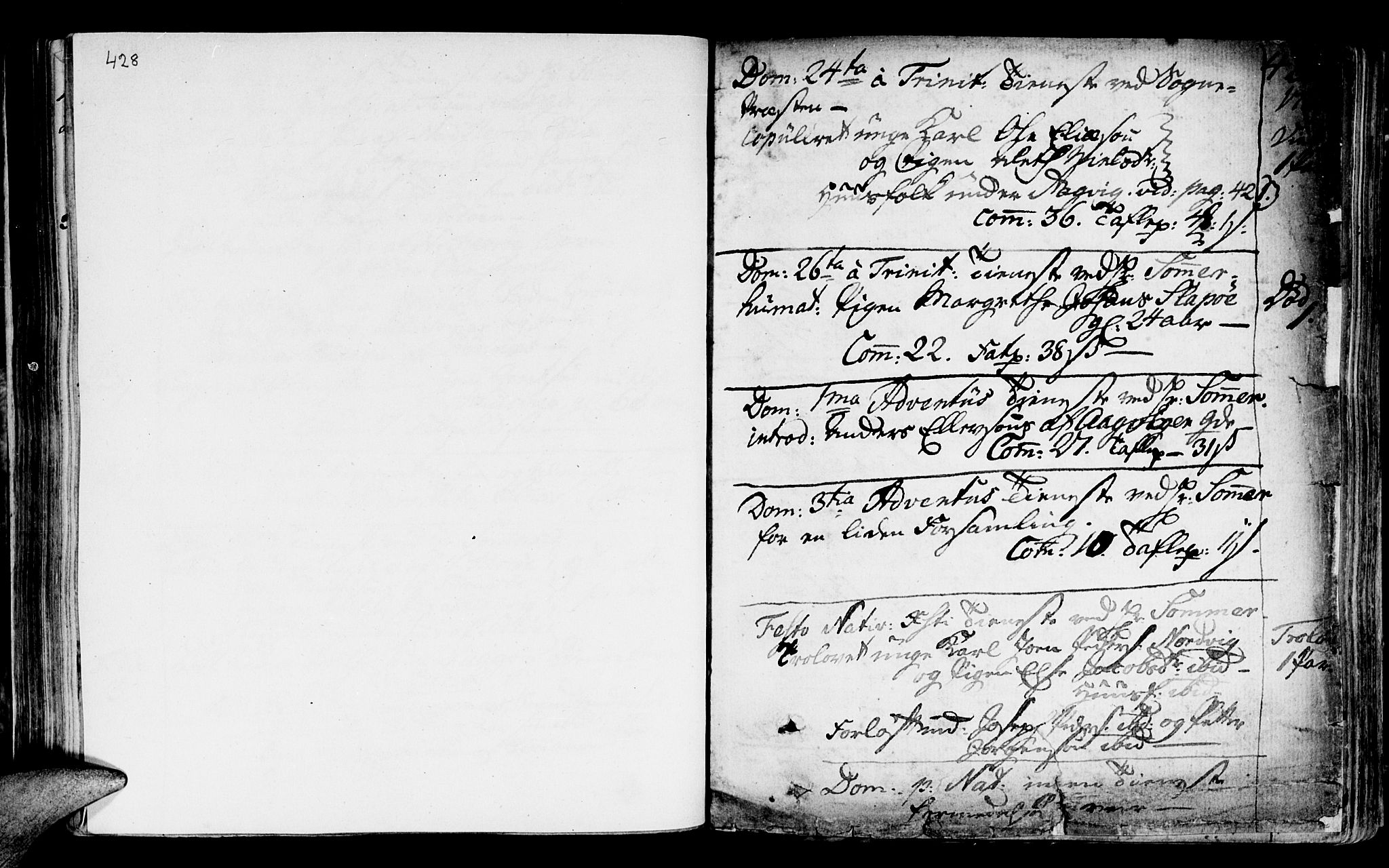 Ministerialprotokoller, klokkerbøker og fødselsregistre - Nordland, AV/SAT-A-1459/817/L0260: Parish register (official) no. 817A02 /2, 1768-1776, p. 428-429