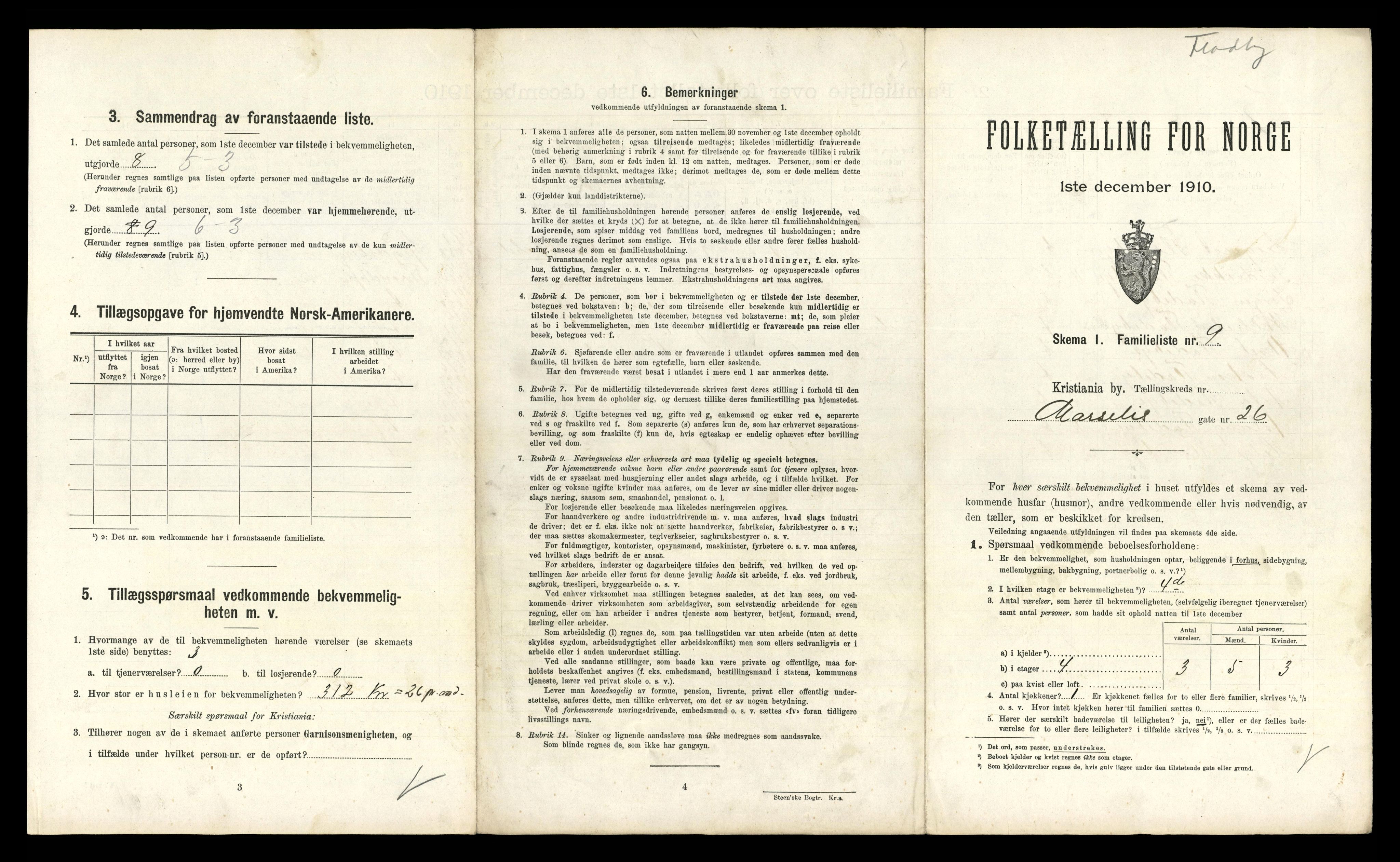 RA, 1910 census for Kristiania, 1910, p. 63191