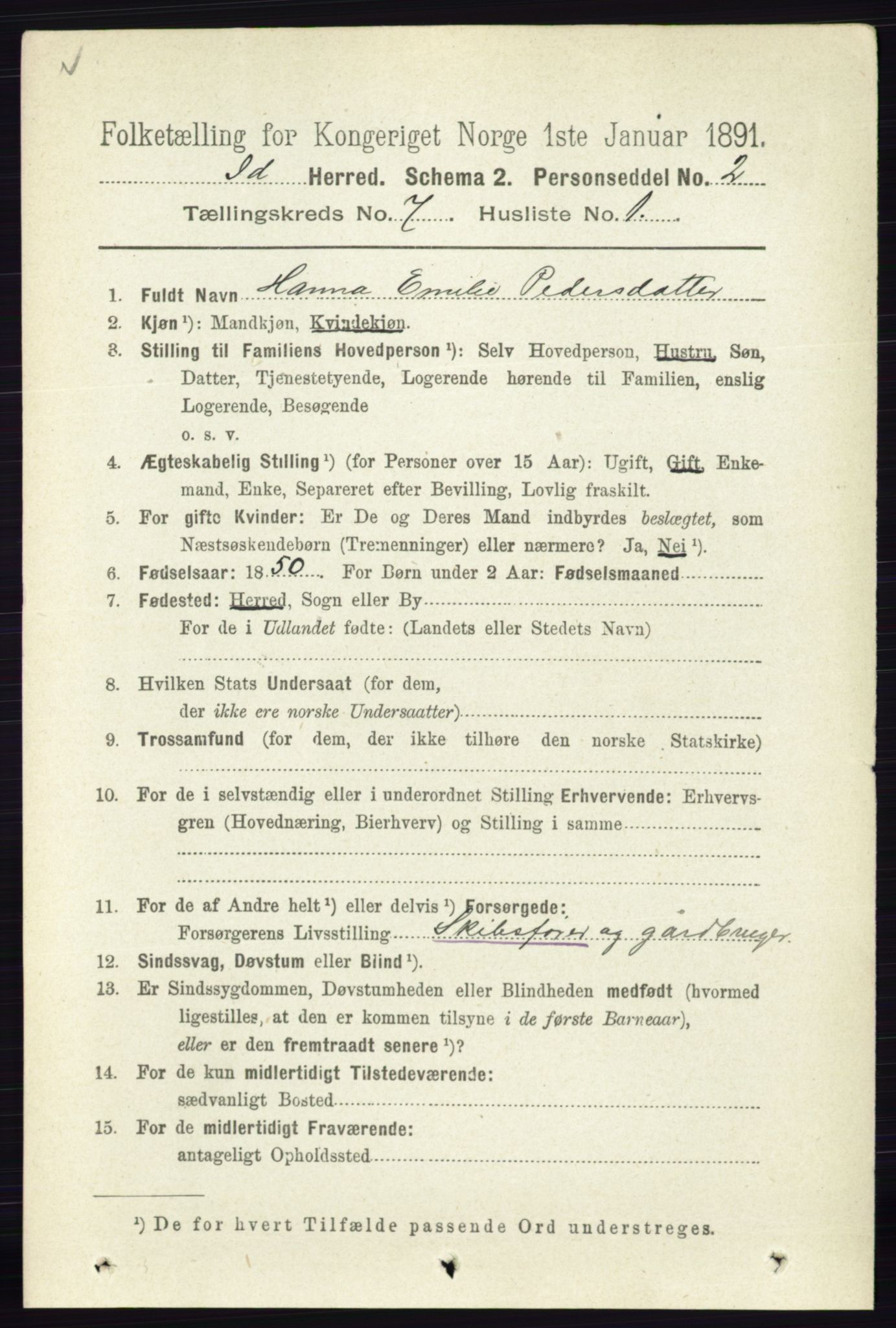 RA, 1891 census for 0117 Idd, 1891, p. 4147