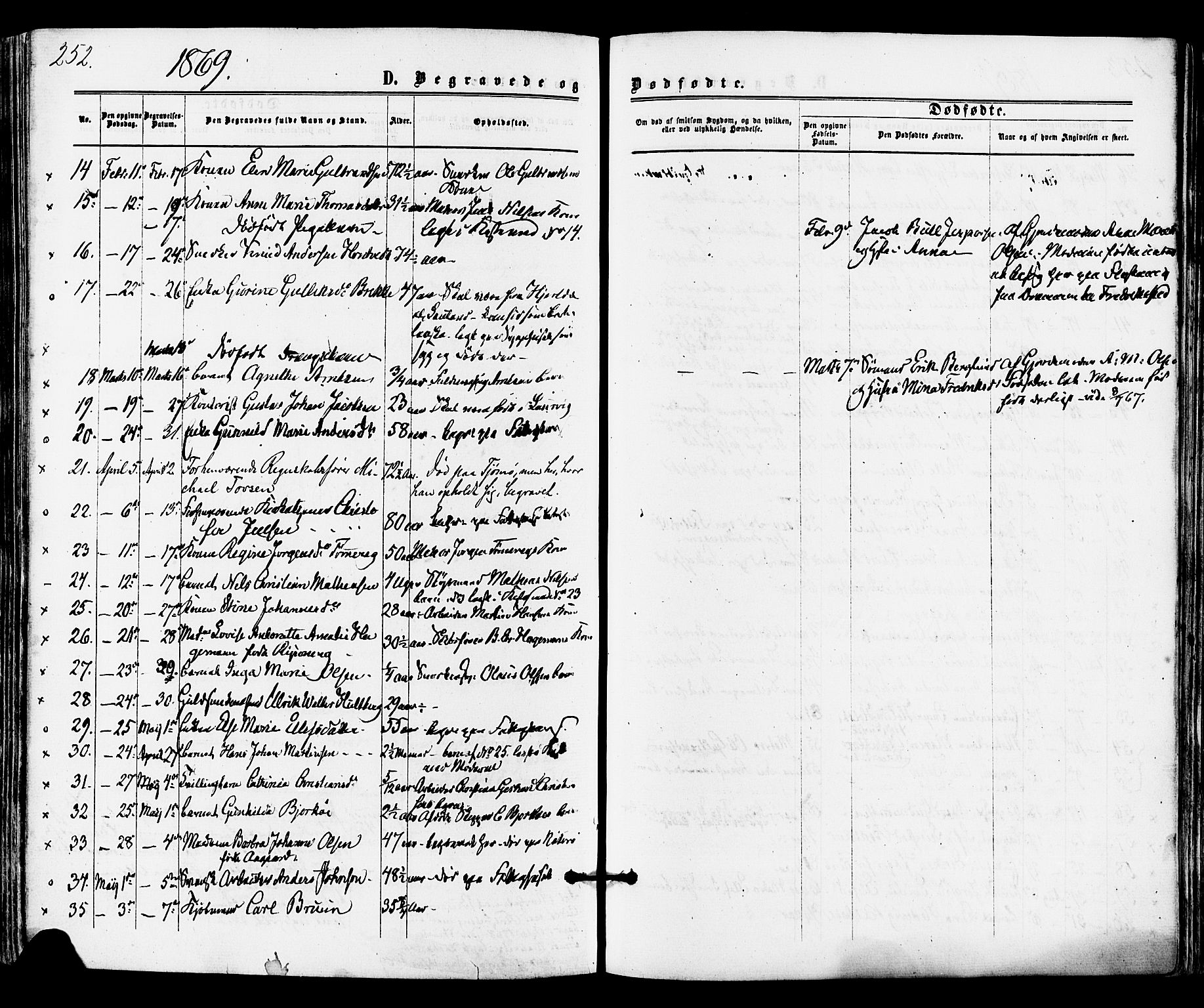 Tønsberg kirkebøker, AV/SAKO-A-330/F/Fa/L0009: Parish register (official) no. I 9, 1865-1873, p. 252