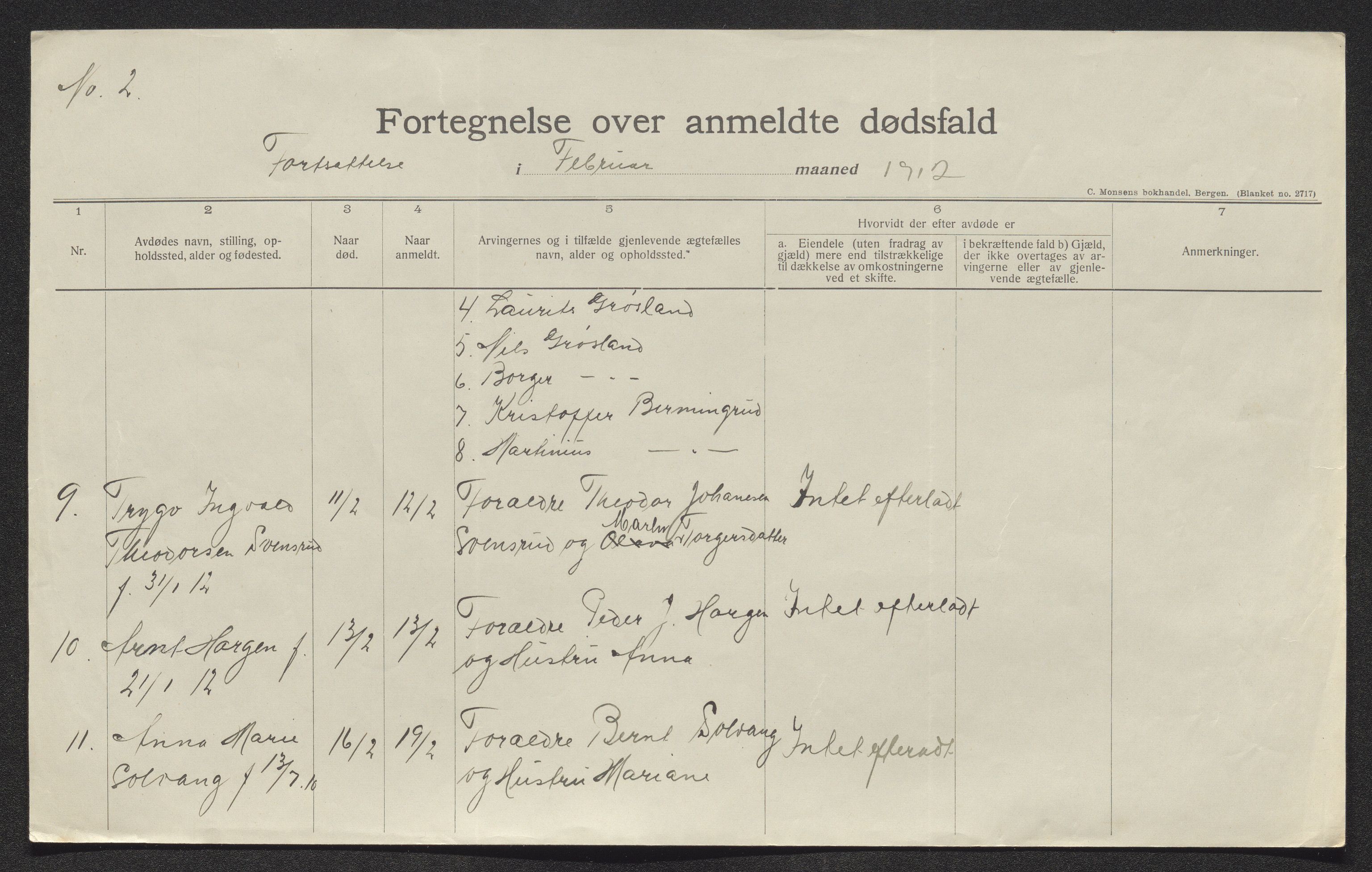 Eiker, Modum og Sigdal sorenskriveri, AV/SAKO-A-123/H/Ha/Hab/L0035: Dødsfallsmeldinger, 1912, p. 60