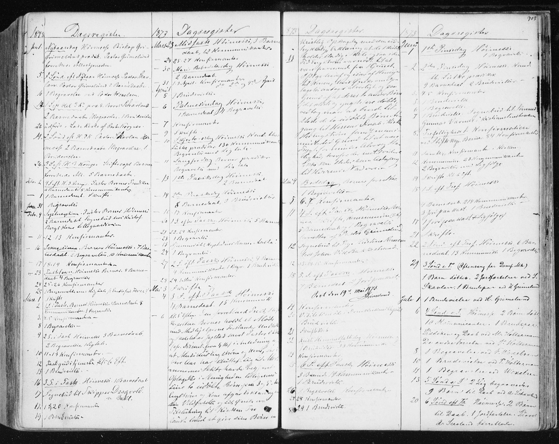 Ministerialprotokoller, klokkerbøker og fødselsregistre - Sør-Trøndelag, SAT/A-1456/604/L0186: Parish register (official) no. 604A07, 1866-1877, p. 703
