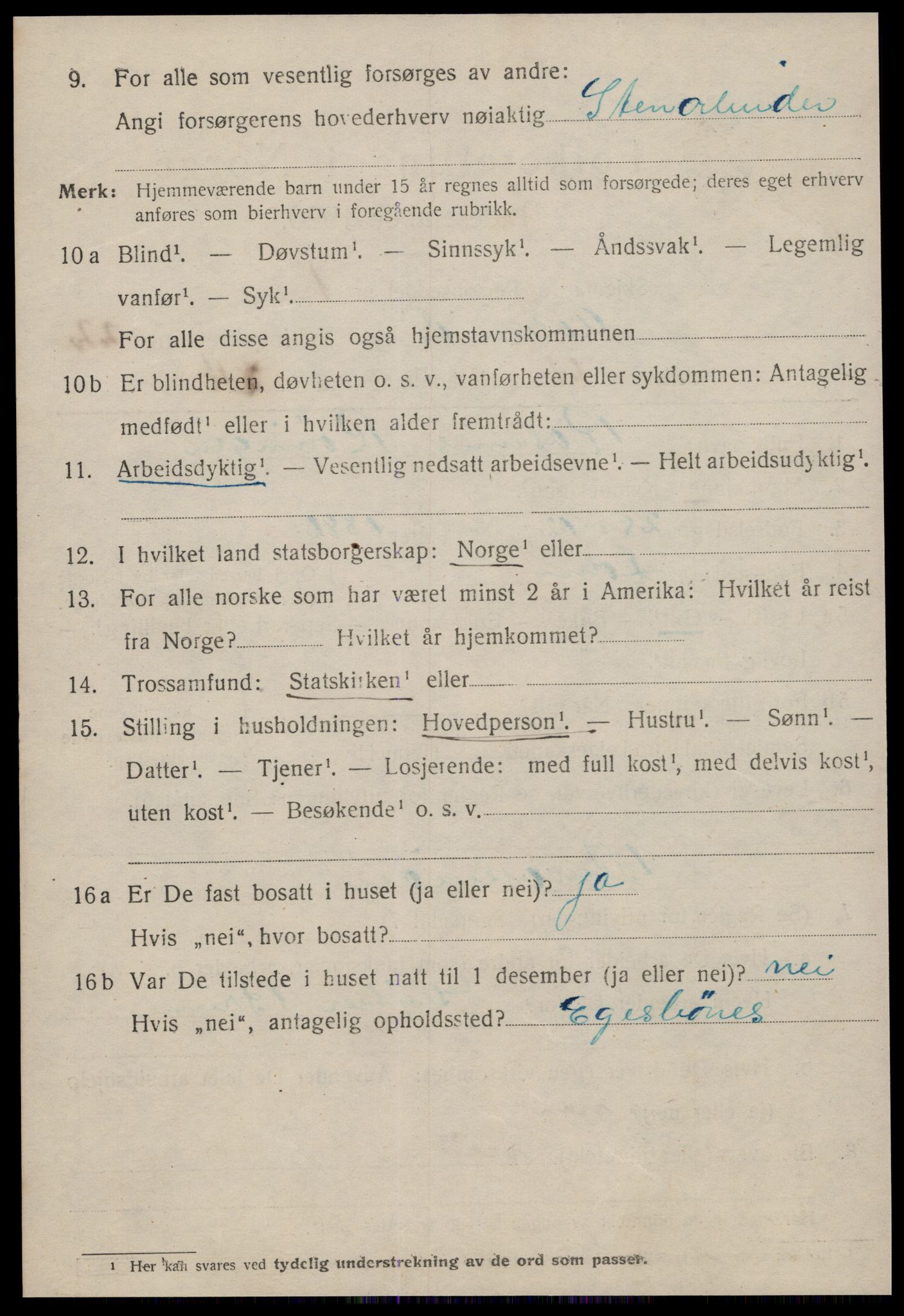 SAT, 1920 census for Ålesund, 1920, p. 41999