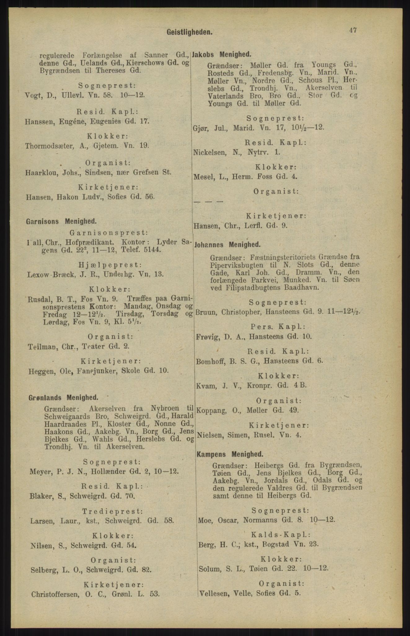 Kristiania/Oslo adressebok, PUBL/-, 1904, p. 47