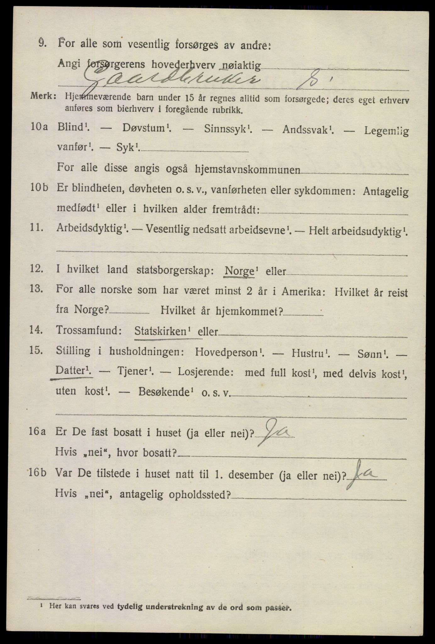 SAKO, 1920 census for Sande, 1920, p. 4065