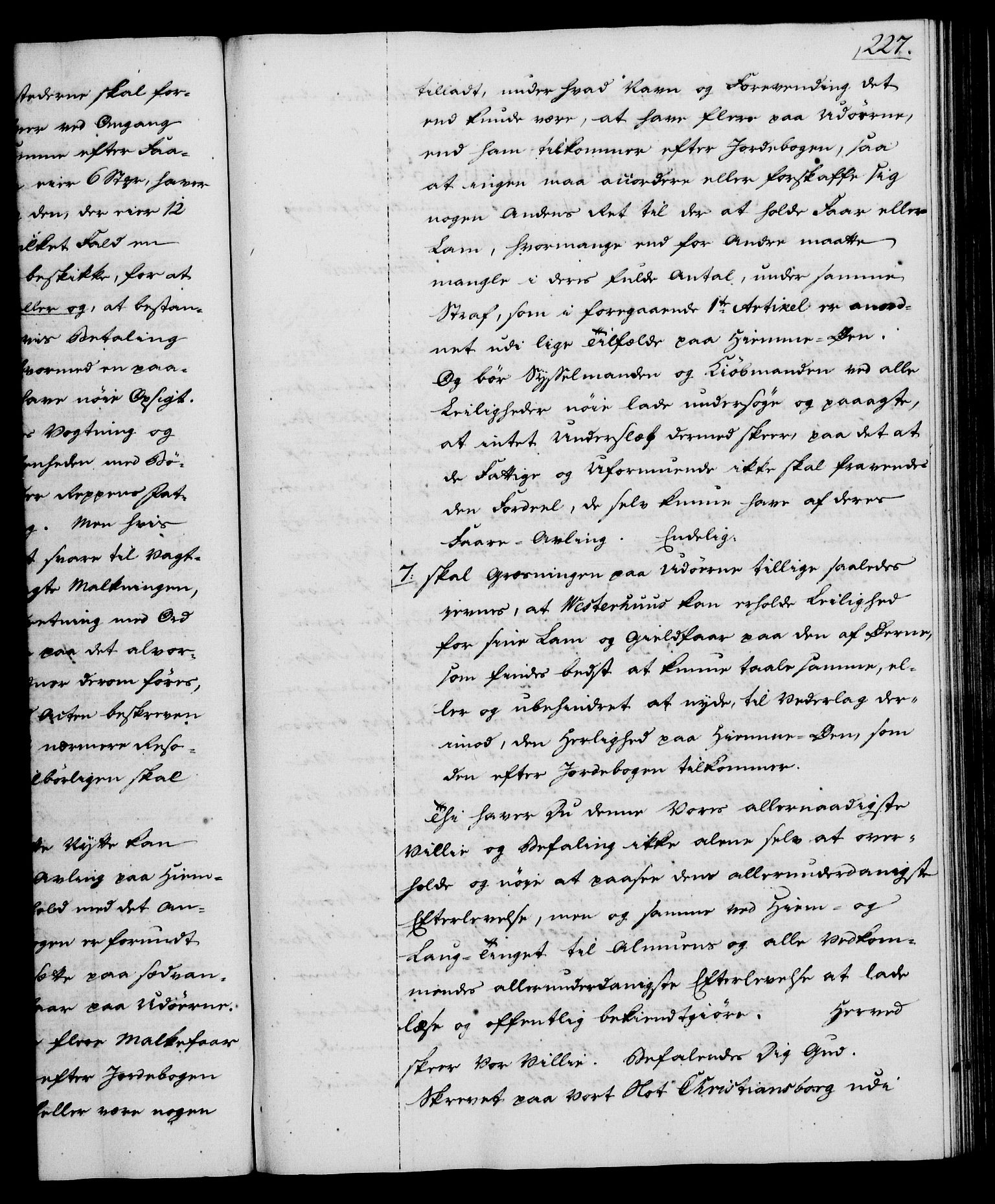 Rentekammeret, Kammerkanselliet, RA/EA-3111/G/Gg/Gga/L0012: Norsk ekspedisjonsprotokoll med register (merket RK 53.12), 1781-1783, p. 227