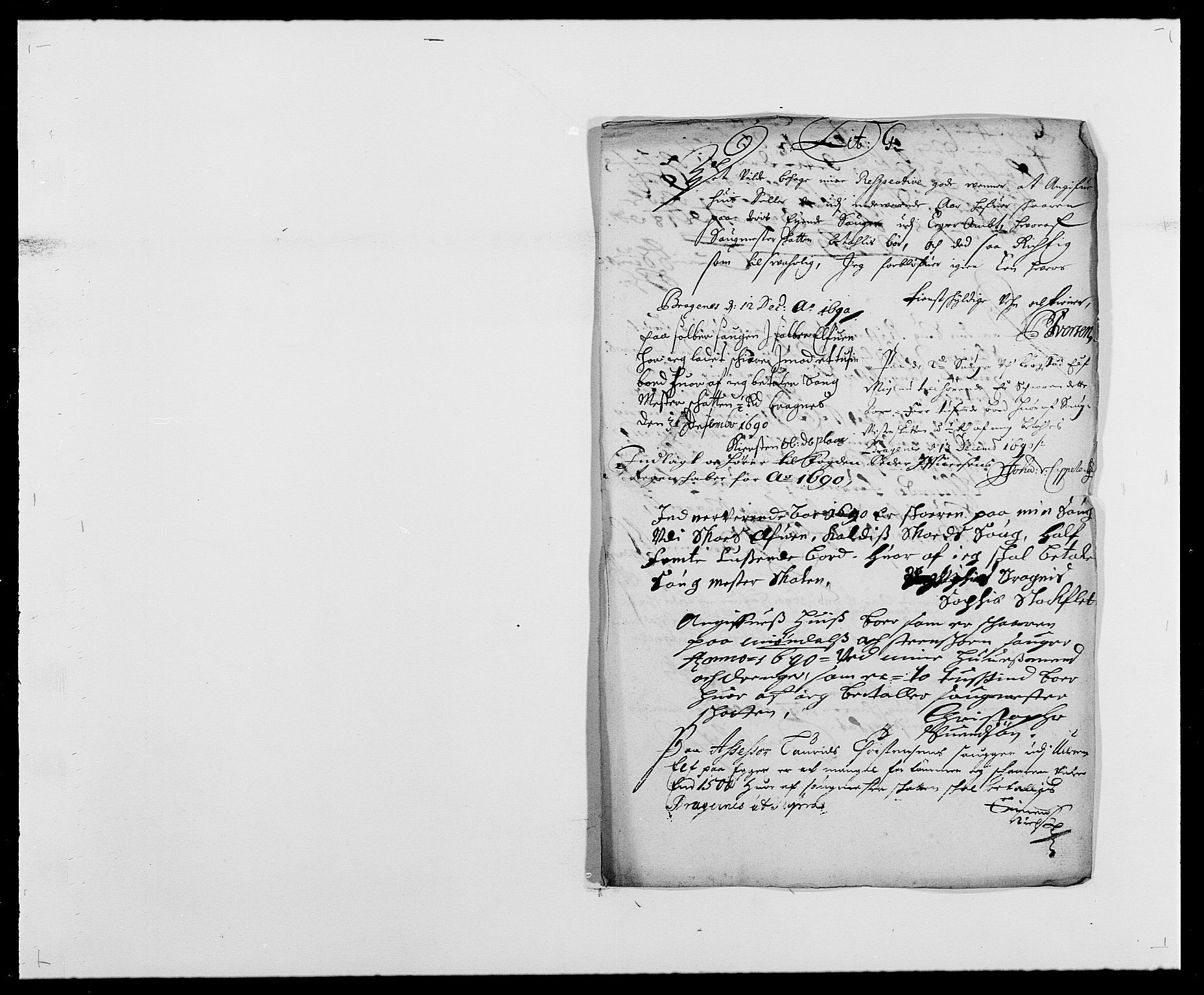 Rentekammeret inntil 1814, Reviderte regnskaper, Fogderegnskap, RA/EA-4092/R28/L1689: Fogderegnskap Eiker og Lier, 1690-1691, p. 95