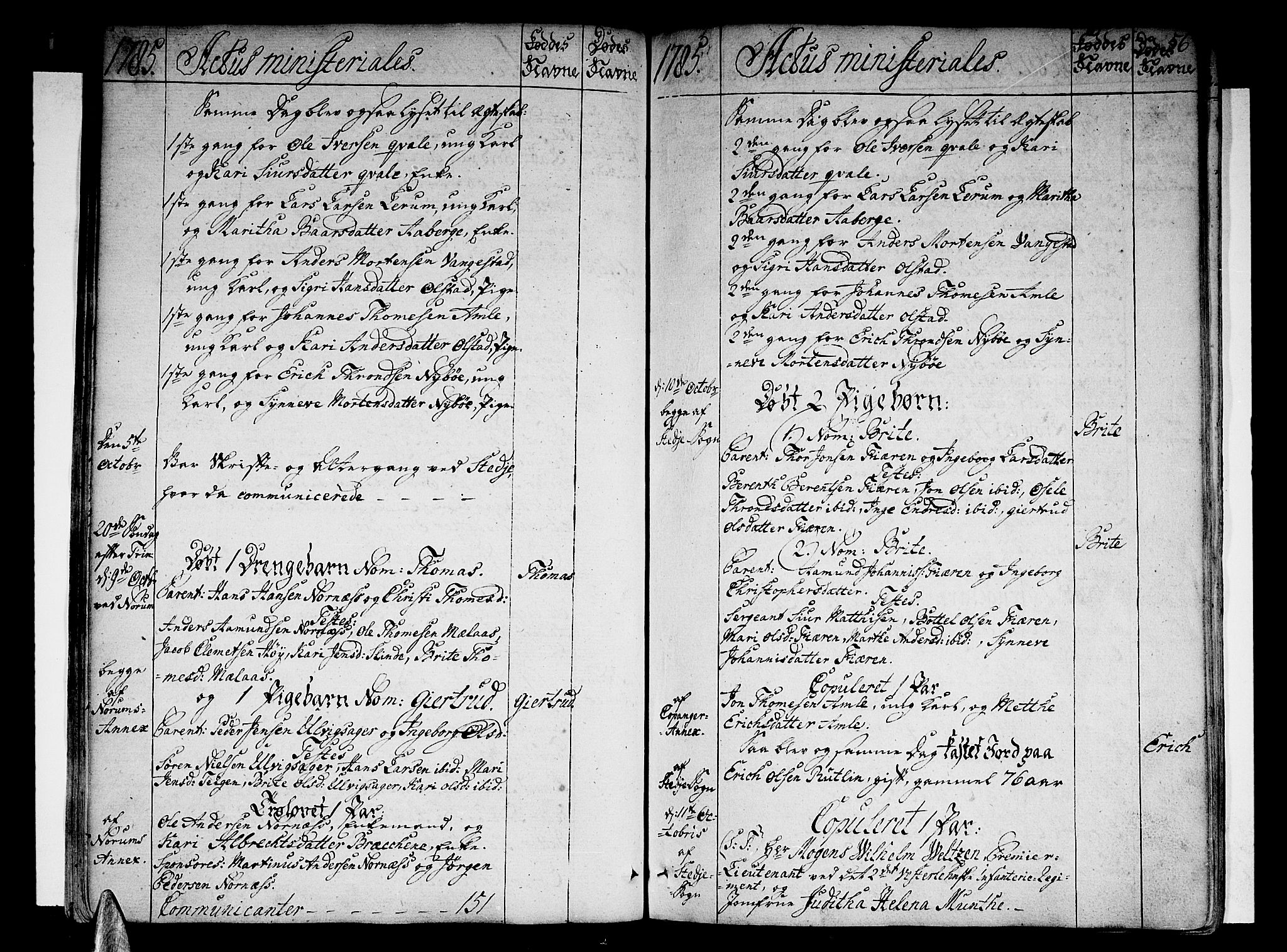 Sogndal sokneprestembete, SAB/A-81301/H/Haa/Haaa/L0007: Parish register (official) no. A 7, 1782-1795, p. 56