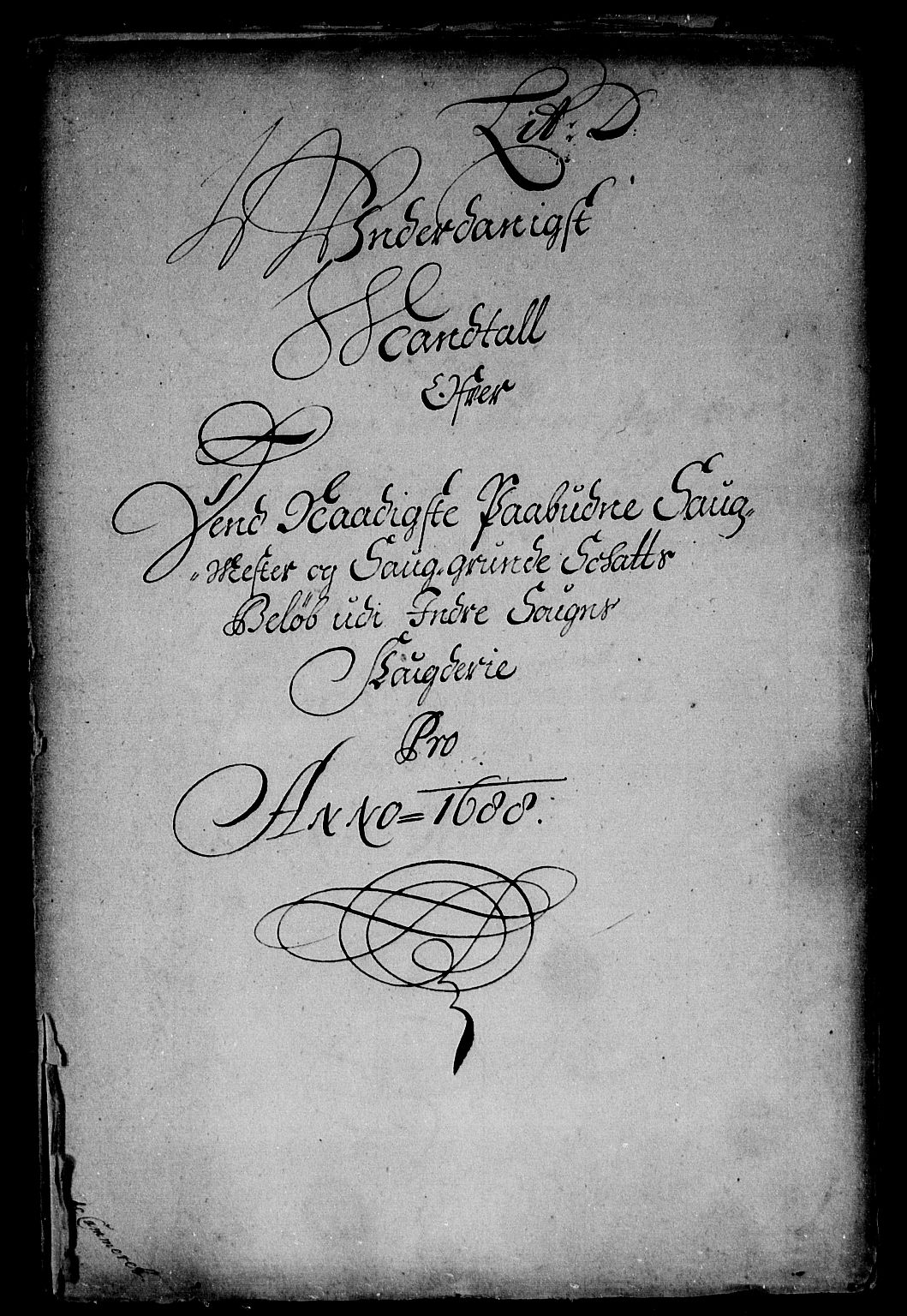 Rentekammeret inntil 1814, Reviderte regnskaper, Stiftamtstueregnskaper, Bergen stiftamt, RA/EA-6043/R/Rc/L0088: Bergen stiftamt, 1688