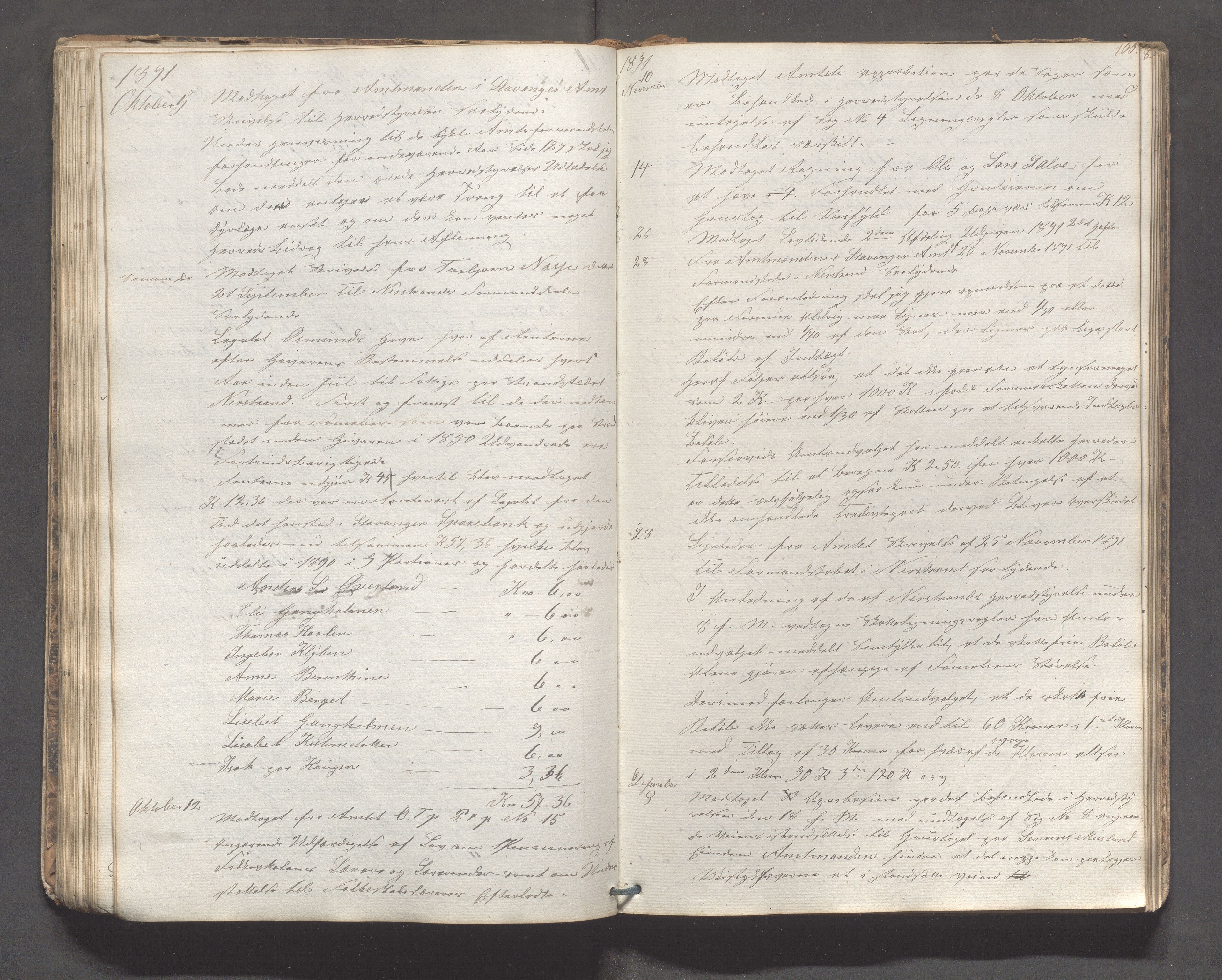 Nedstrand kommune - Formannskapet, IKAR/K-100244/C/L0001: Journal, 1837-1908, p. 100