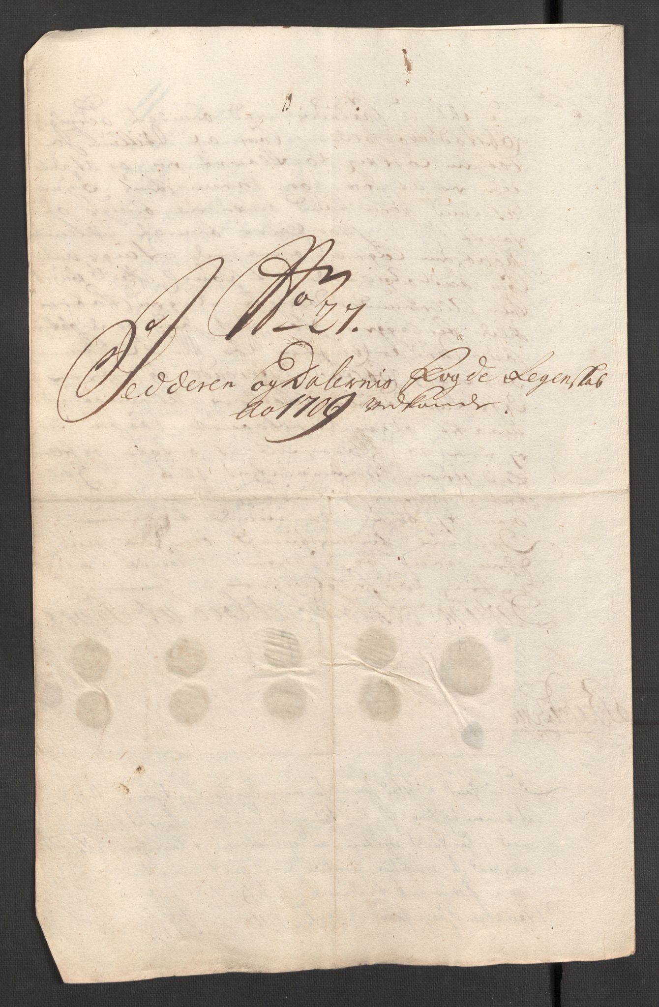 Rentekammeret inntil 1814, Reviderte regnskaper, Fogderegnskap, AV/RA-EA-4092/R46/L2734: Fogderegnskap Jæren og Dalane, 1709-1710, p. 106