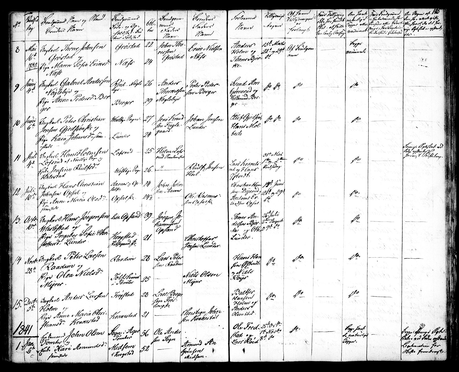 Kråkstad prestekontor Kirkebøker, SAO/A-10125a/F/Fa/L0005: Parish register (official) no. I 5, 1837-1847, p. 125