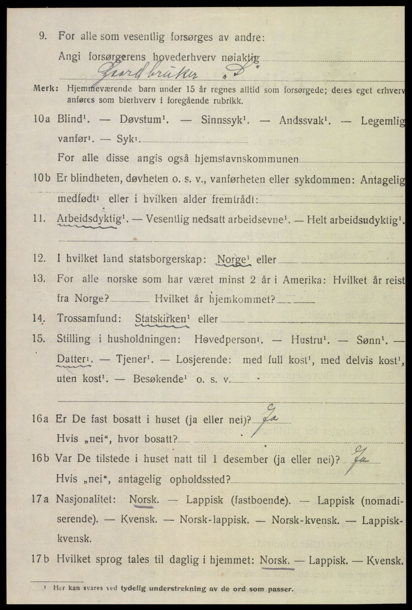 SAT, 1920 census for Inderøy, 1920, p. 1850