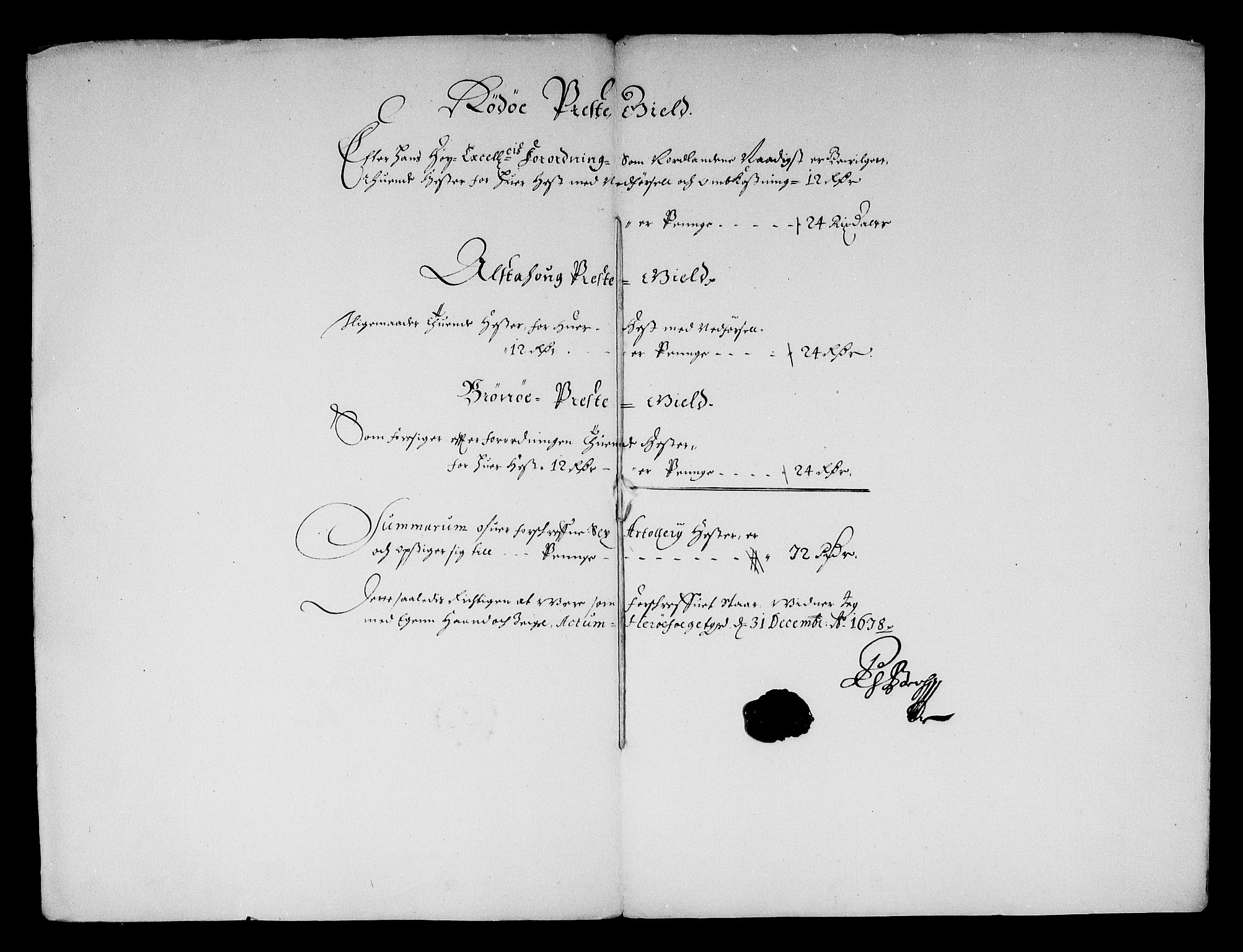 Rentekammeret inntil 1814, Reviderte regnskaper, Stiftamtstueregnskaper, Trondheim stiftamt og Nordland amt, AV/RA-EA-6044/R/Re/L0053: Trondheim stiftamt og Nordland amt, 1678