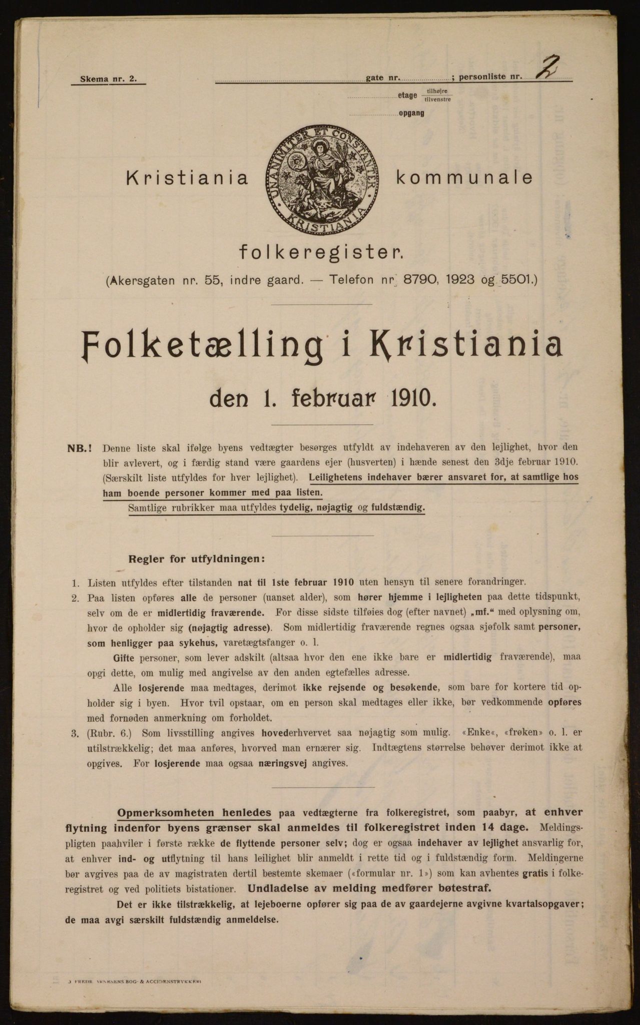 OBA, Municipal Census 1910 for Kristiania, 1910, p. 45649