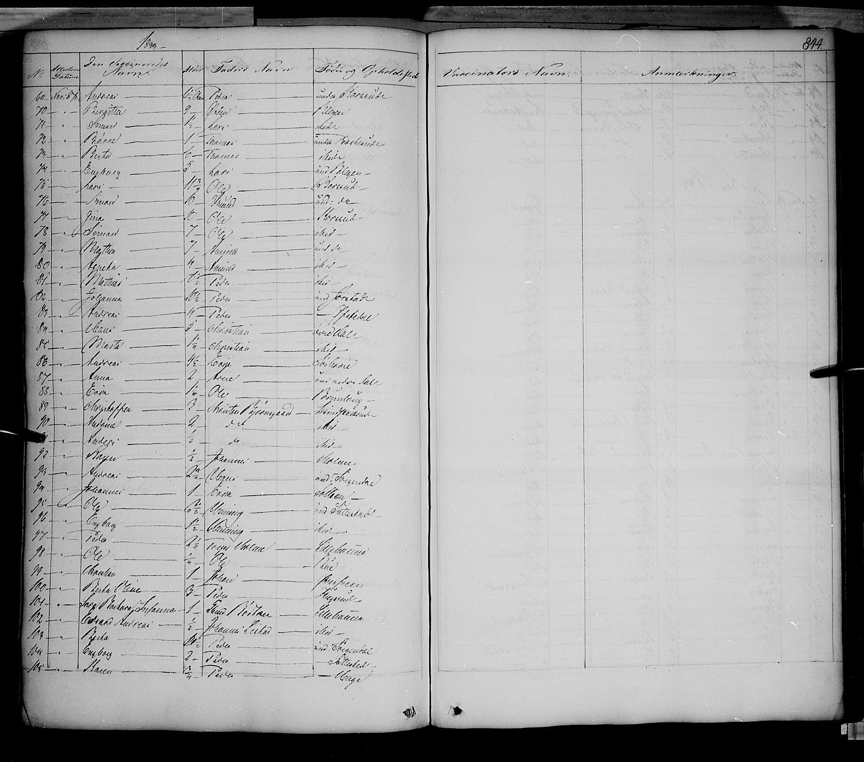 Fåberg prestekontor, SAH/PREST-086/H/Ha/Haa/L0005: Parish register (official) no. 5, 1836-1854, p. 843-844