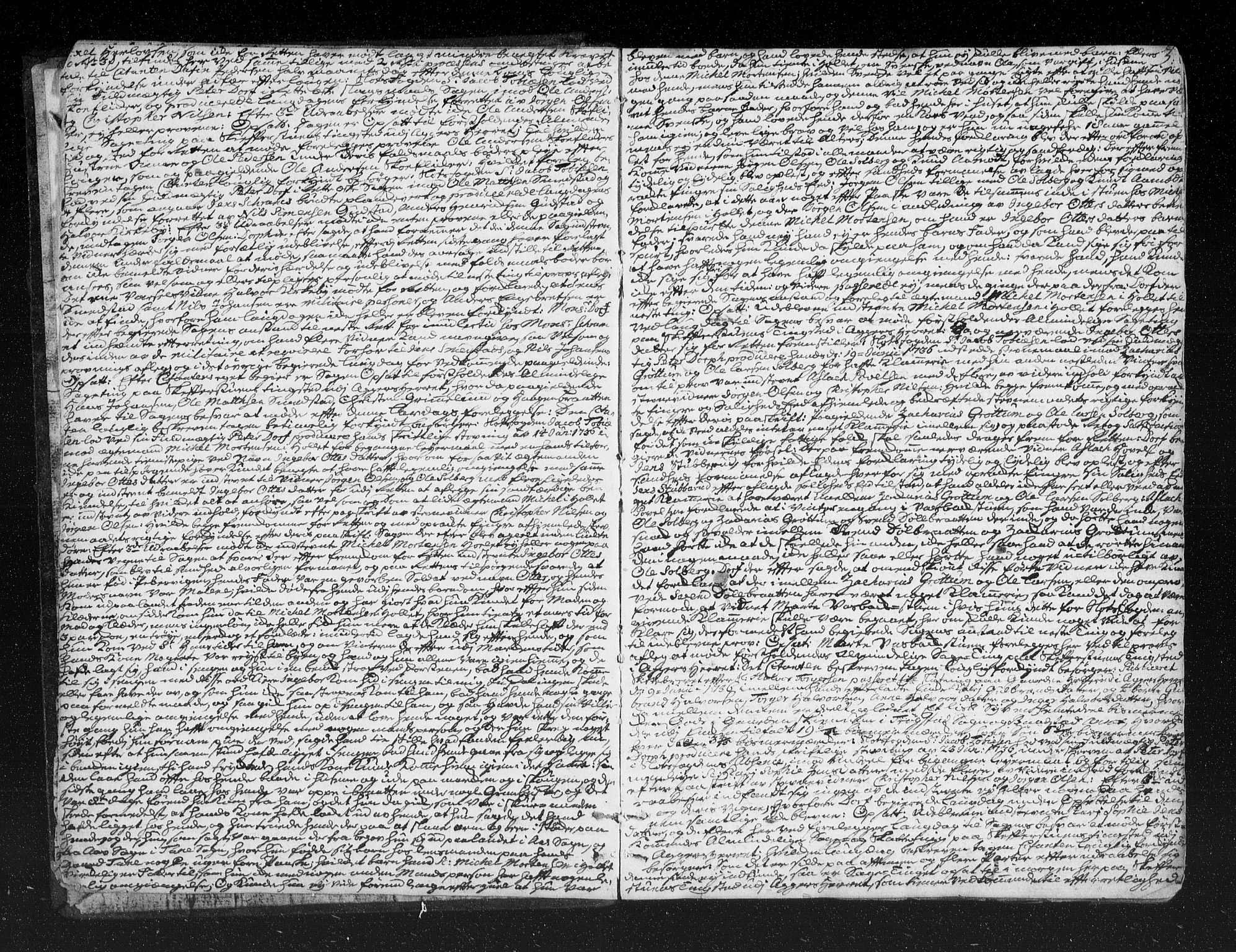 Aker sorenskriveri, SAO/A-10895/F/Fb/L0037: Tingbok, 1736-1741, p. 2b-3a