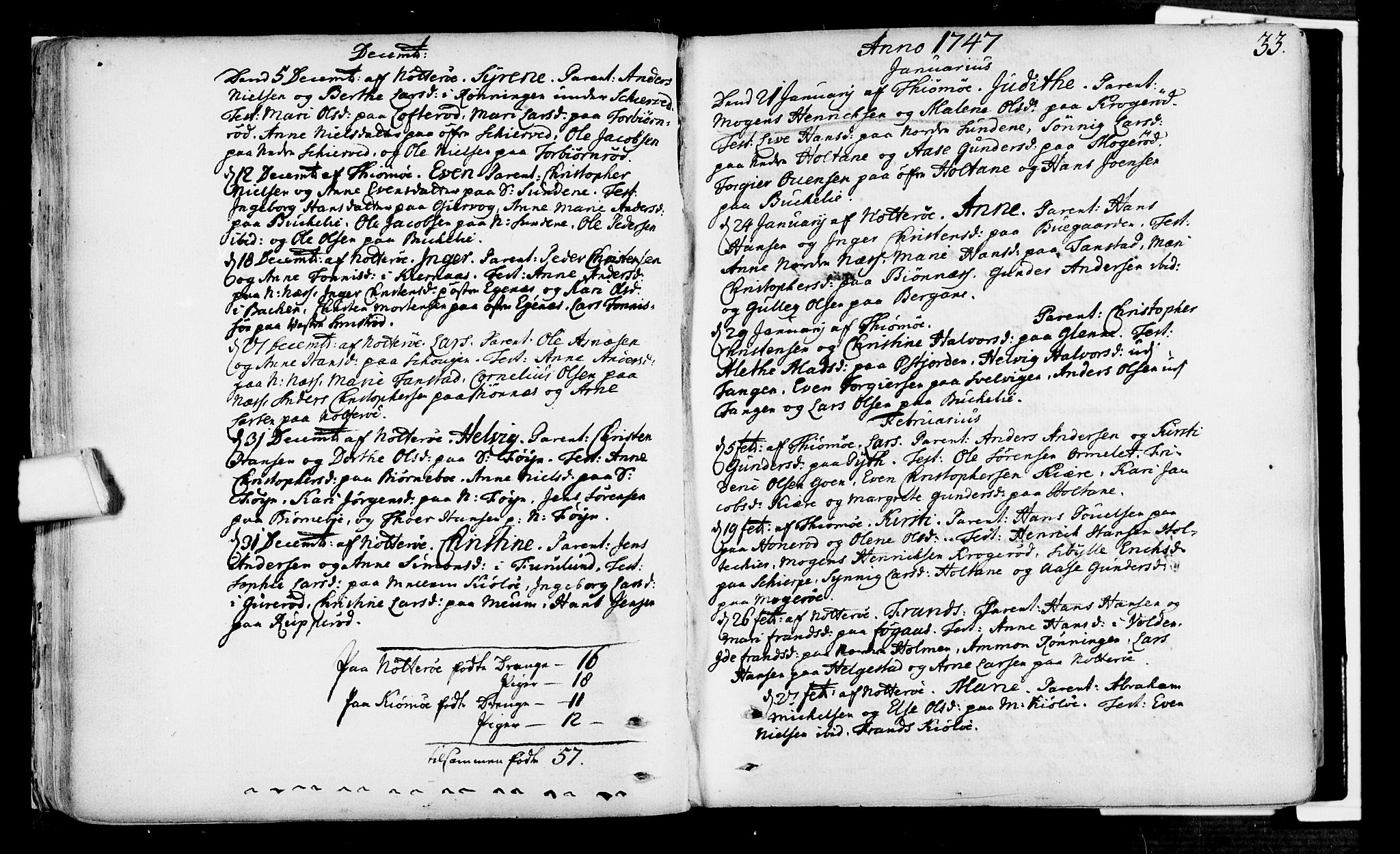 Nøtterøy kirkebøker, SAKO/A-354/F/Fa/L0002: Parish register (official) no. I 2, 1738-1790, p. 33