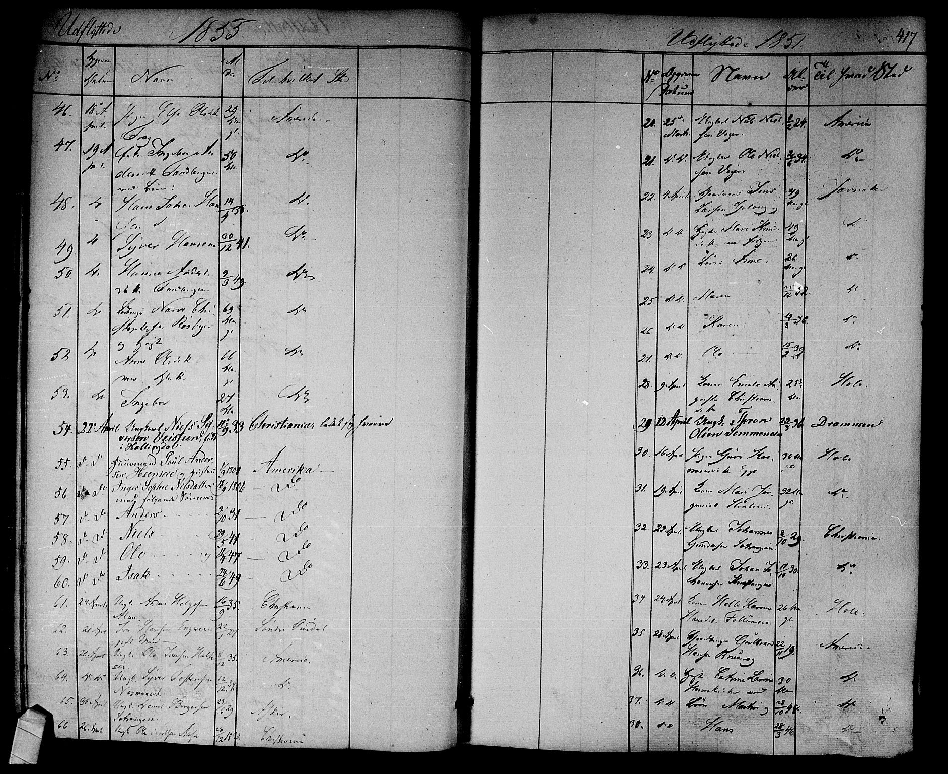 Norderhov kirkebøker, AV/SAKO-A-237/F/Fa/L0011: Parish register (official) no. 11, 1847-1856, p. 417