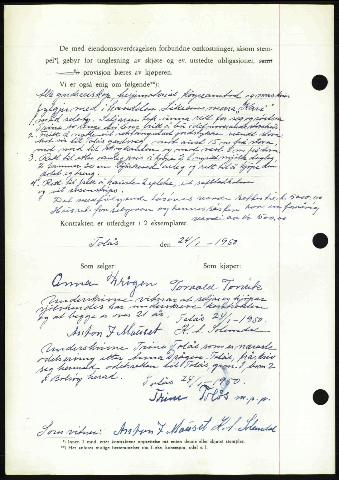 Romsdal sorenskriveri, AV/SAT-A-4149/1/2/2C: Mortgage book no. A32, 1950-1950, Diary no: : 251/1950