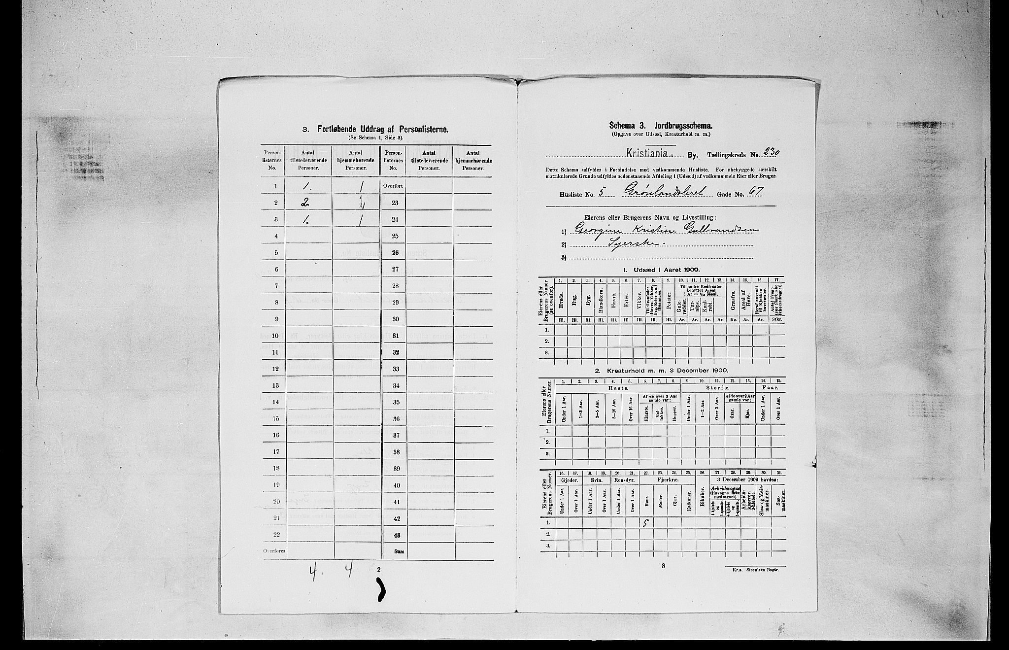 SAO, 1900 census for Kristiania, 1900, p. 30504