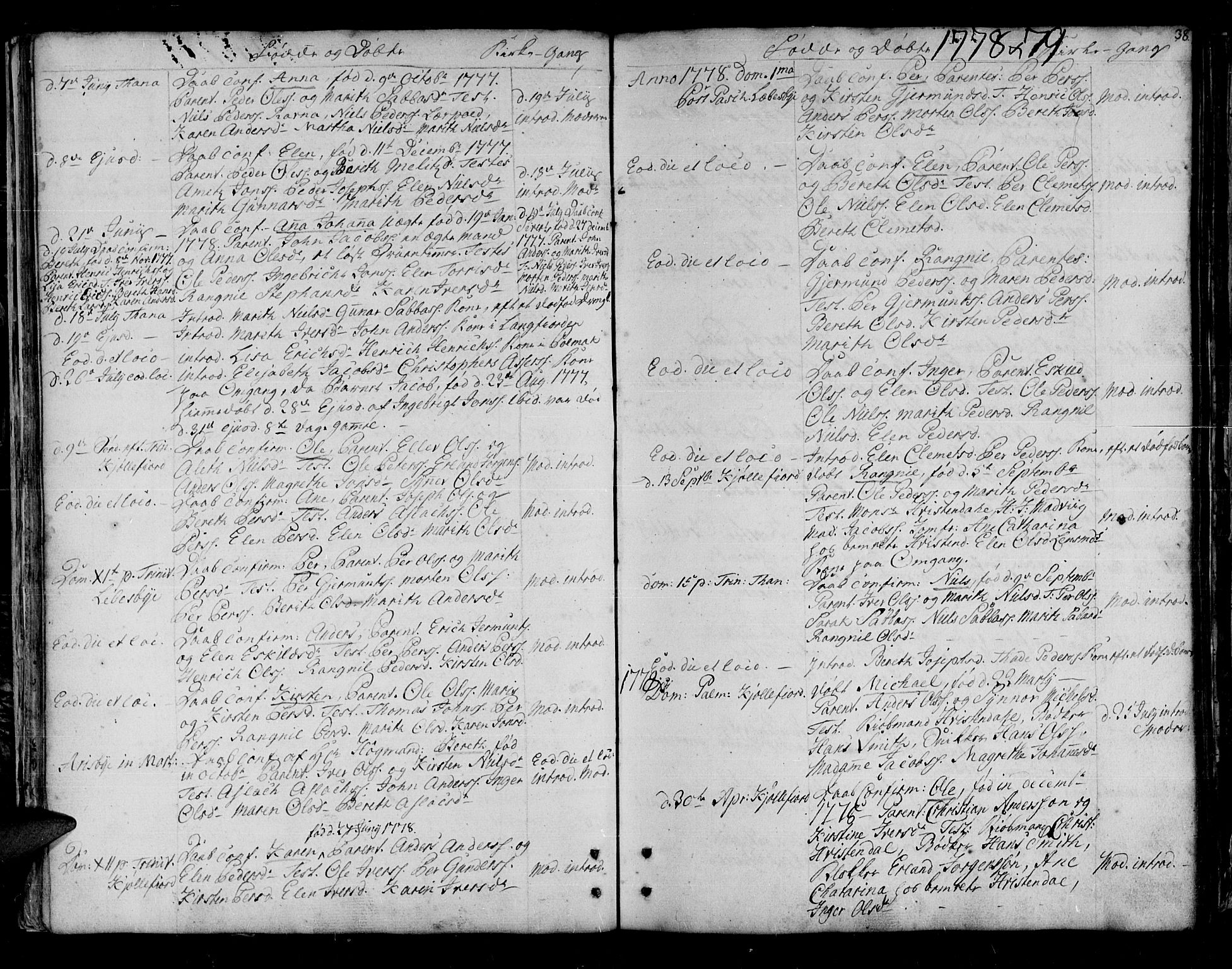 Lebesby sokneprestkontor, SATØ/S-1353/H/Ha/L0001kirke: Parish register (official) no. 1, 1751-1816, p. 38